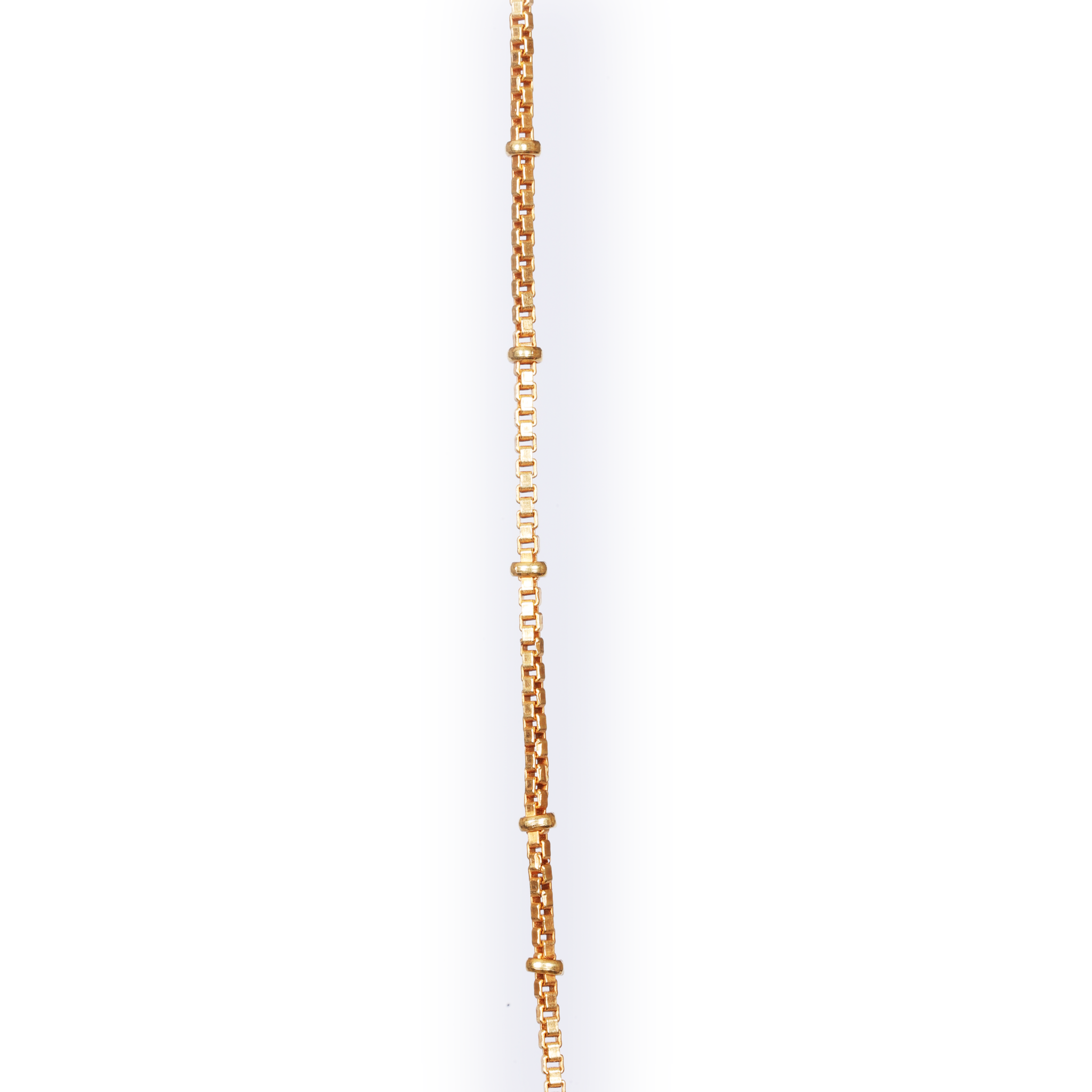Bead cable chain - Gold Plated