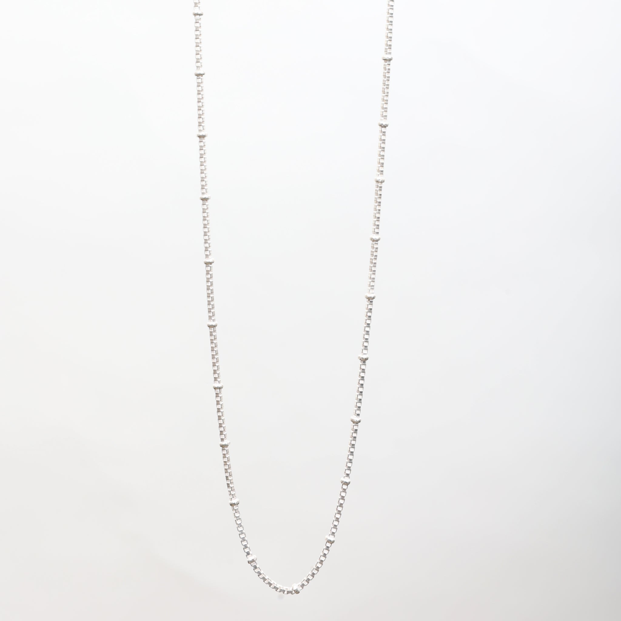 Bead cable chain - Silver