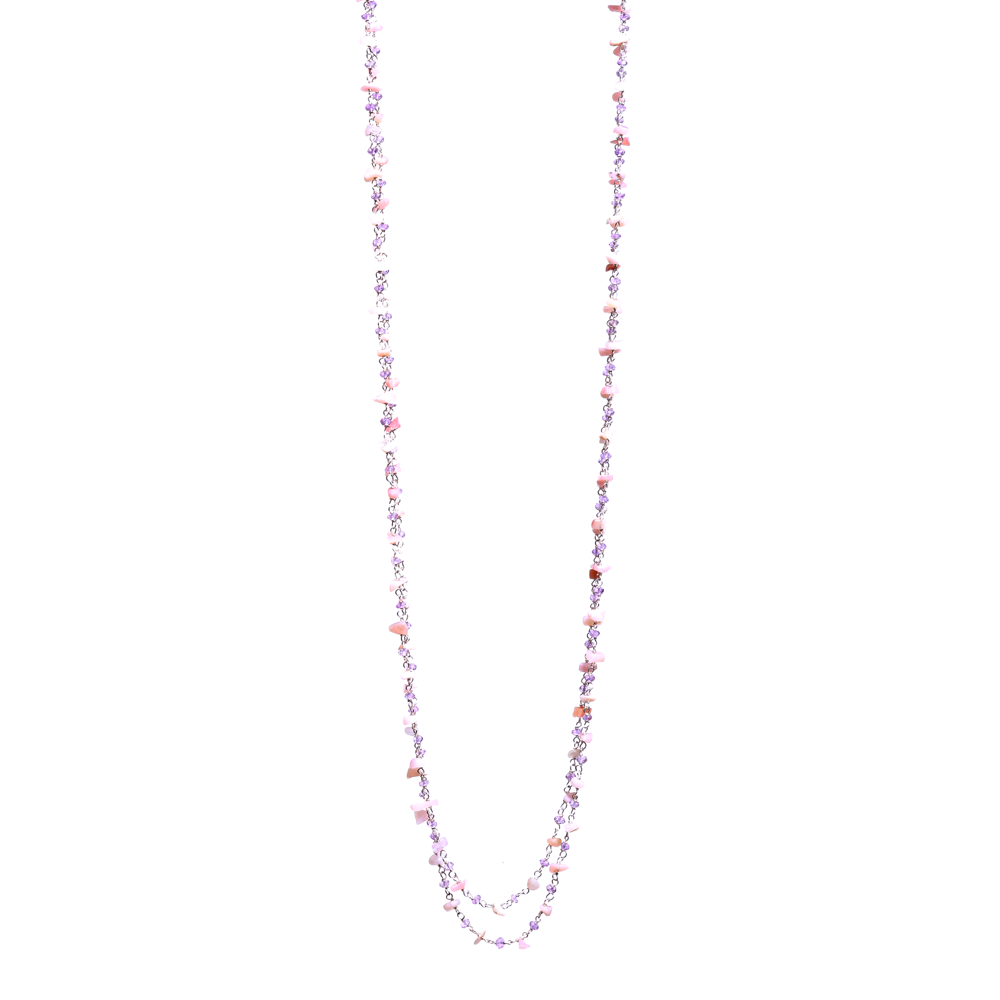 Opal Beaded - Pink Opal / Amethyst
