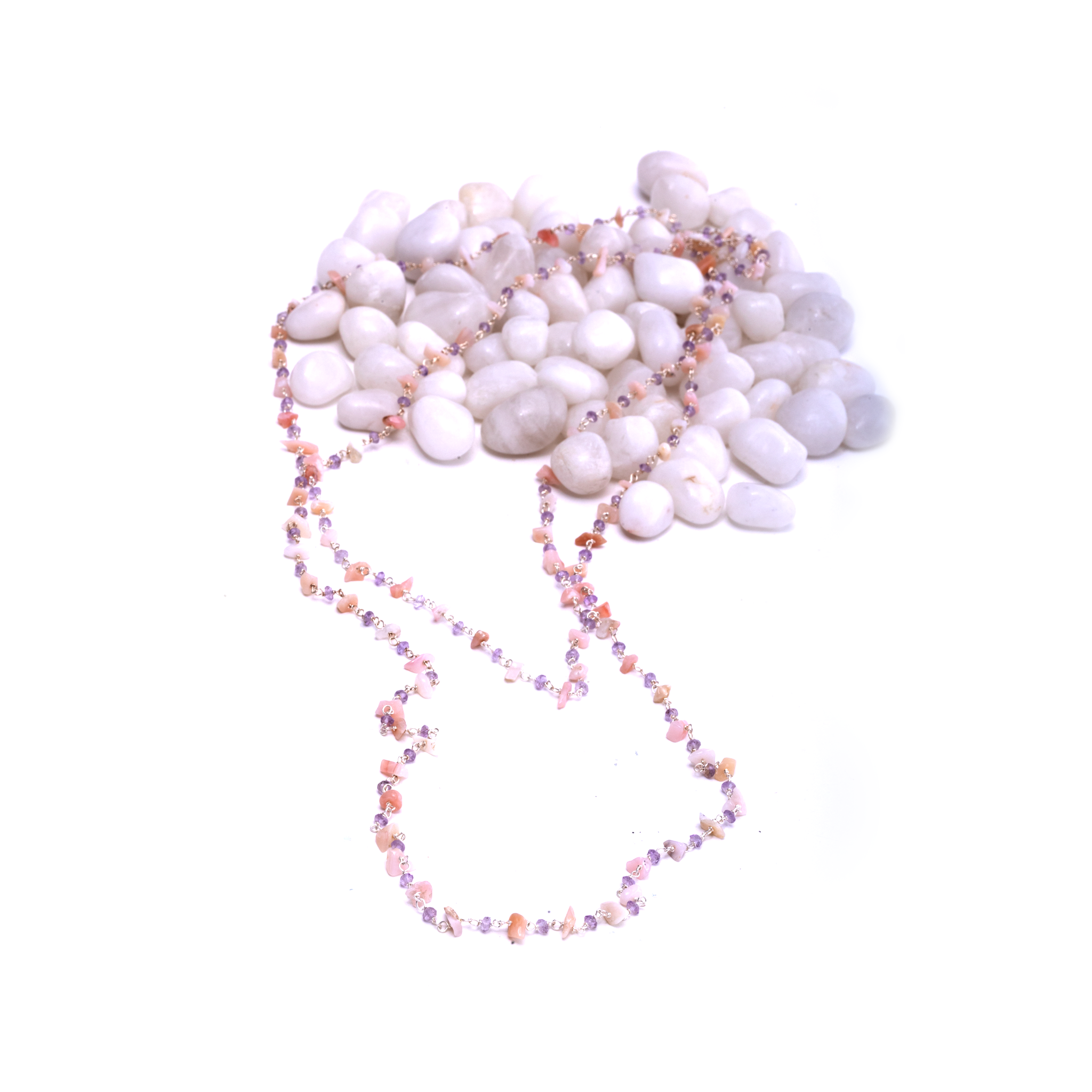 Opal Beaded - Pink Opal / Amethyst