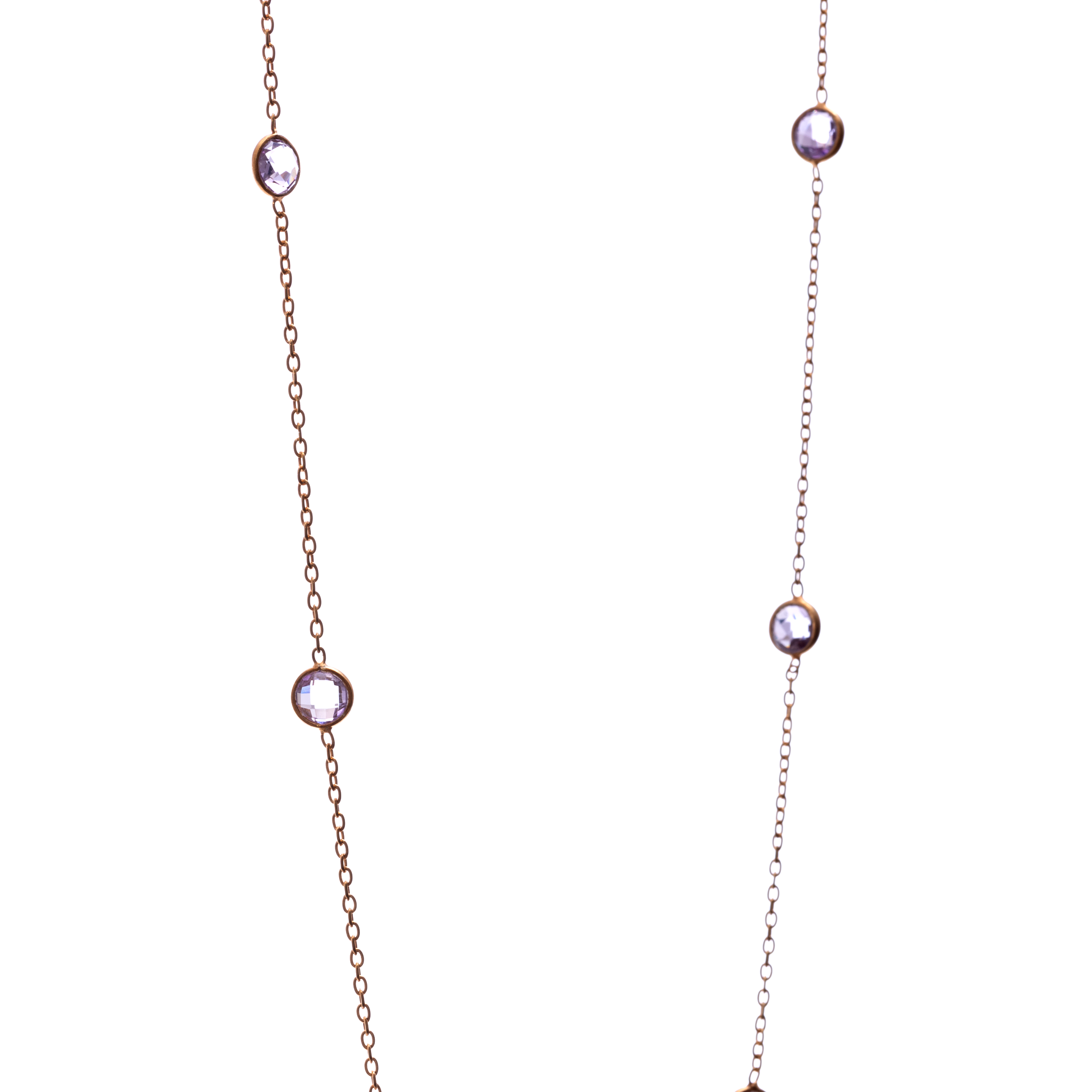 Crystal Lock Chain - Amethyst