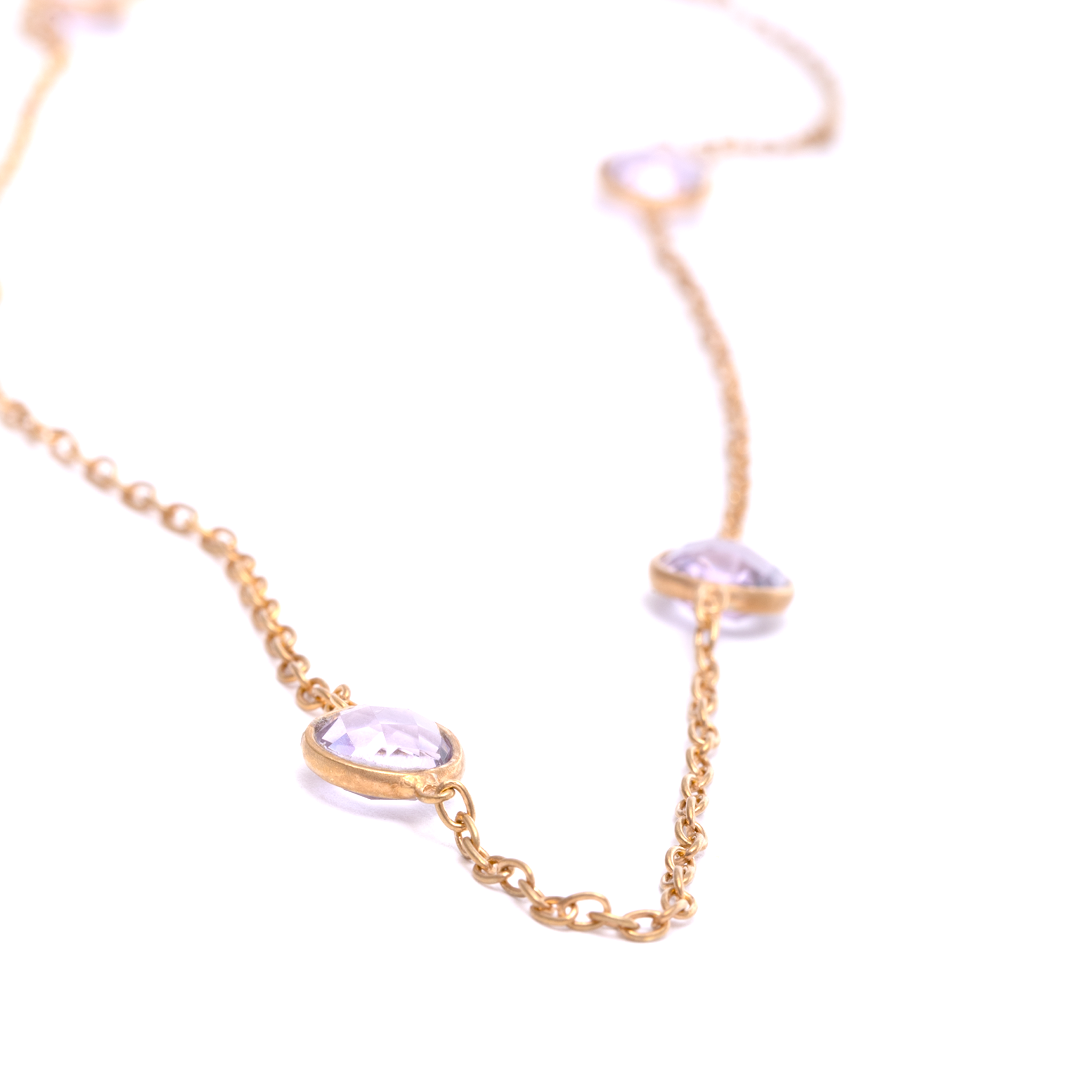 Crystal Lock Chain - Amethyst