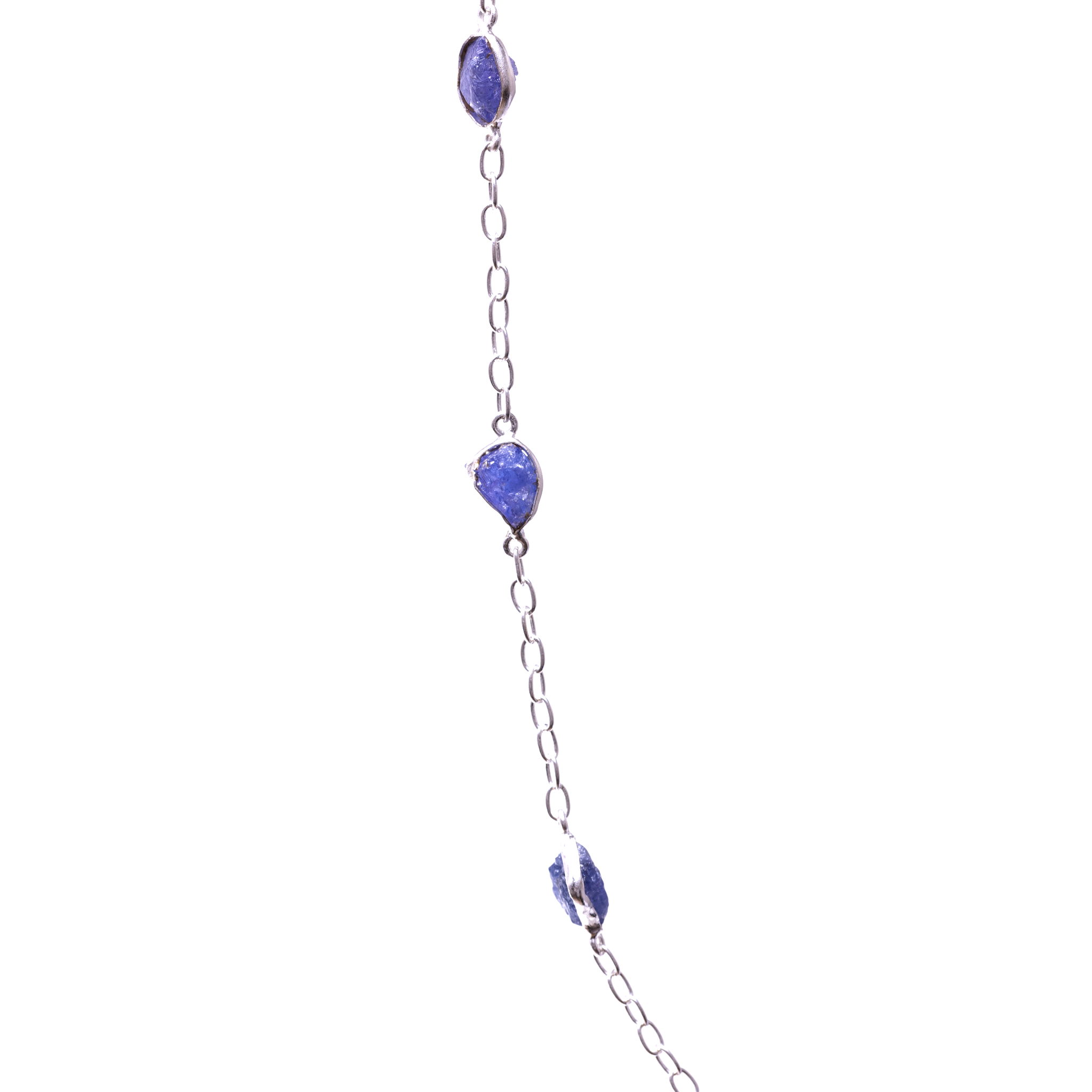 Raw Stones Necklace - Tanzanite