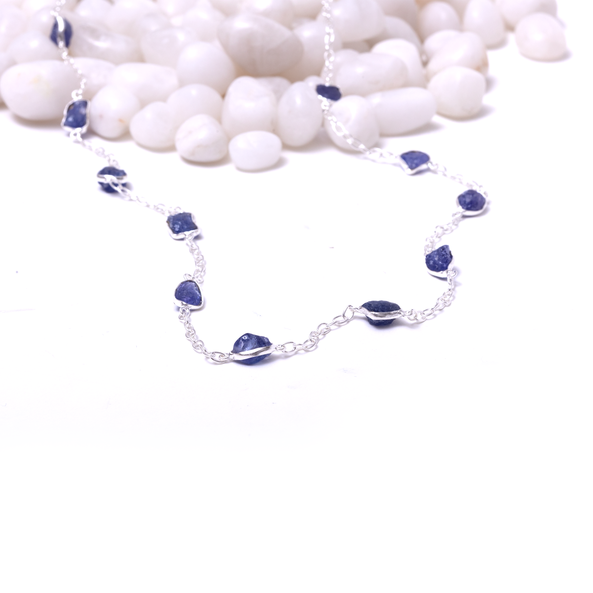 Raw Stones Necklace - Tanzanite