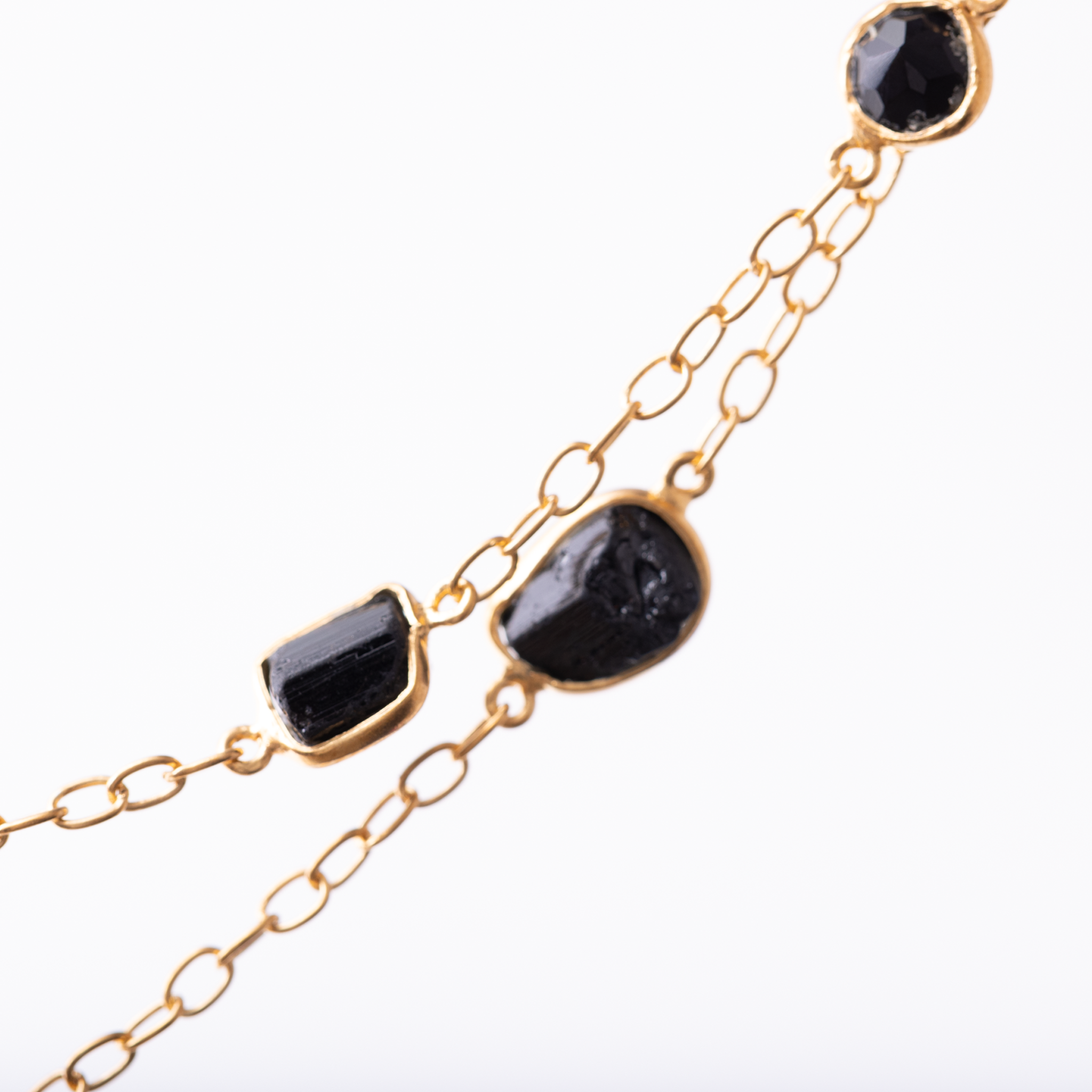 Eye Shaped Double Layer - Black Onyx