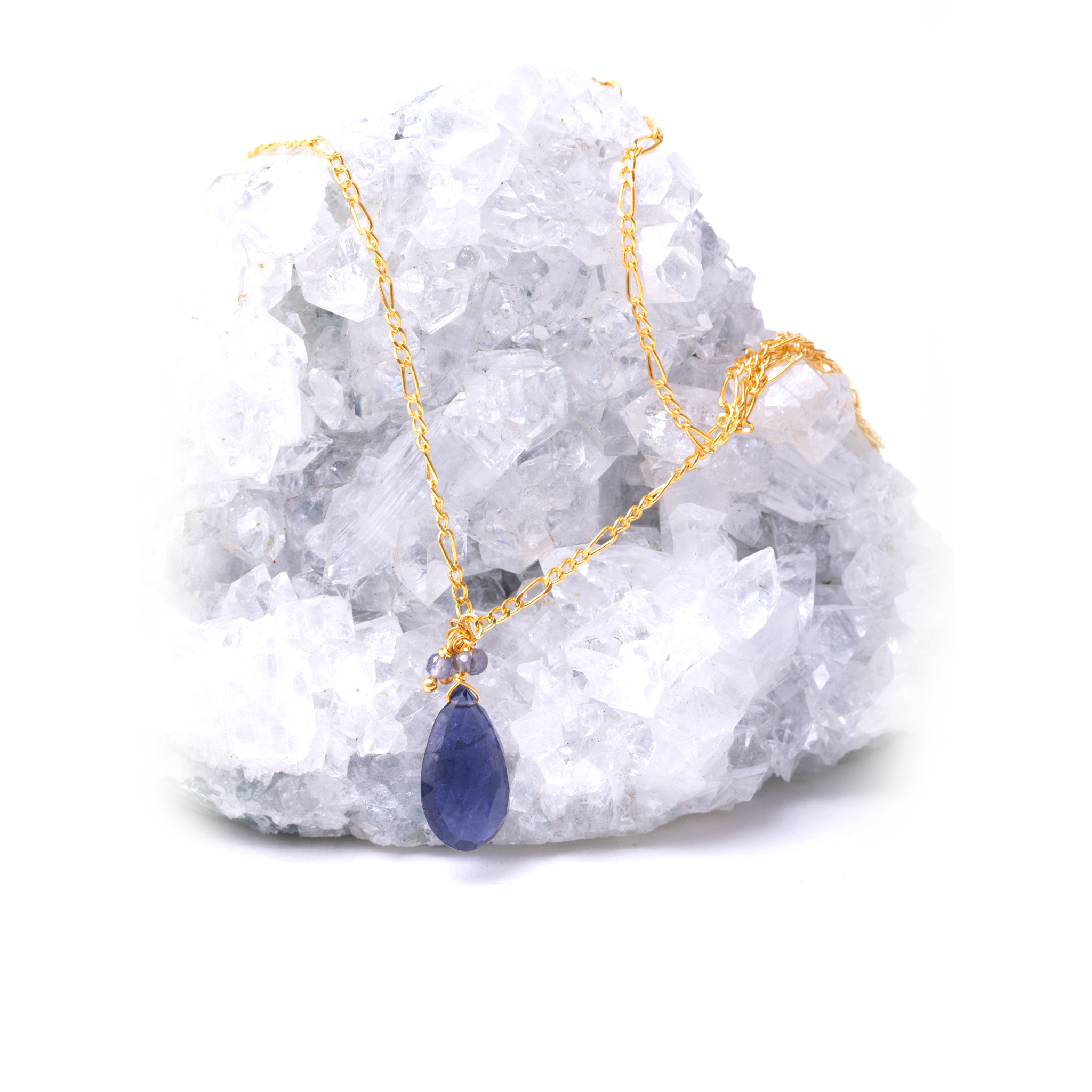 Chain with Drop stone - Lolite