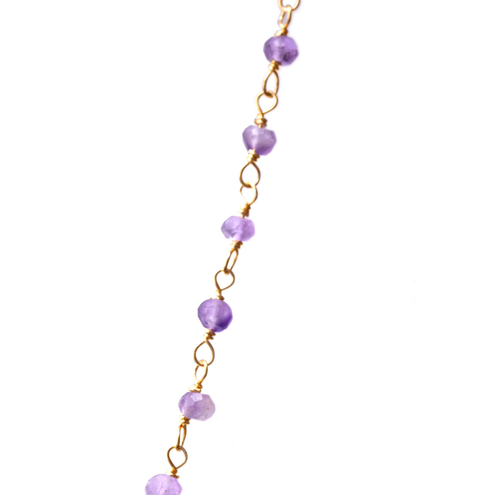 Chain with Flower - African Amethyst