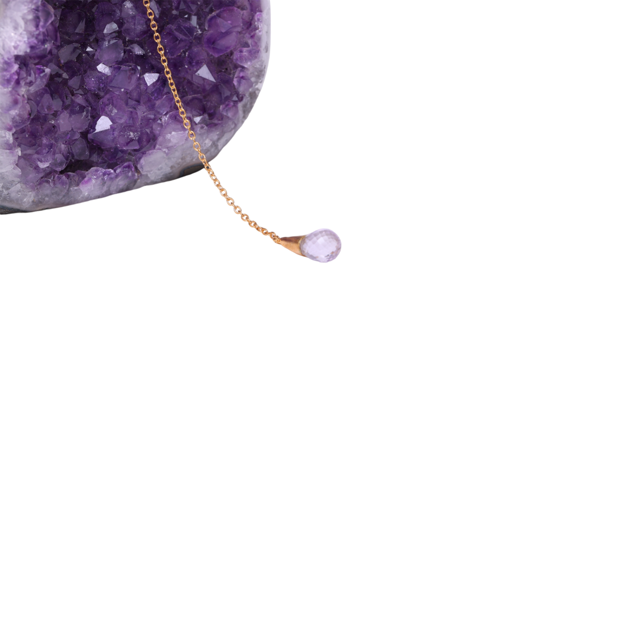 Gem Cone Charm - Amethyst