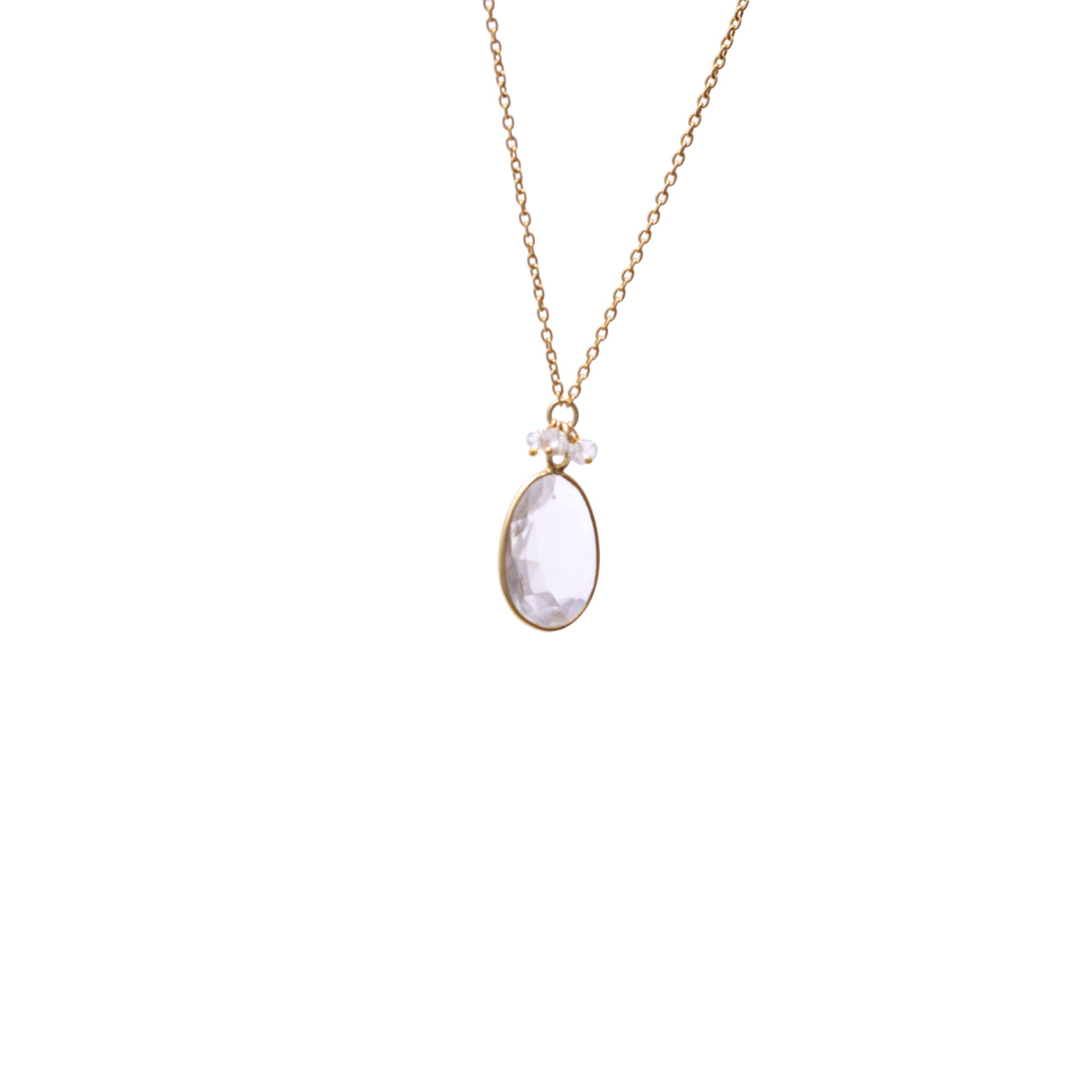 Chain with Drop stone - Crystal