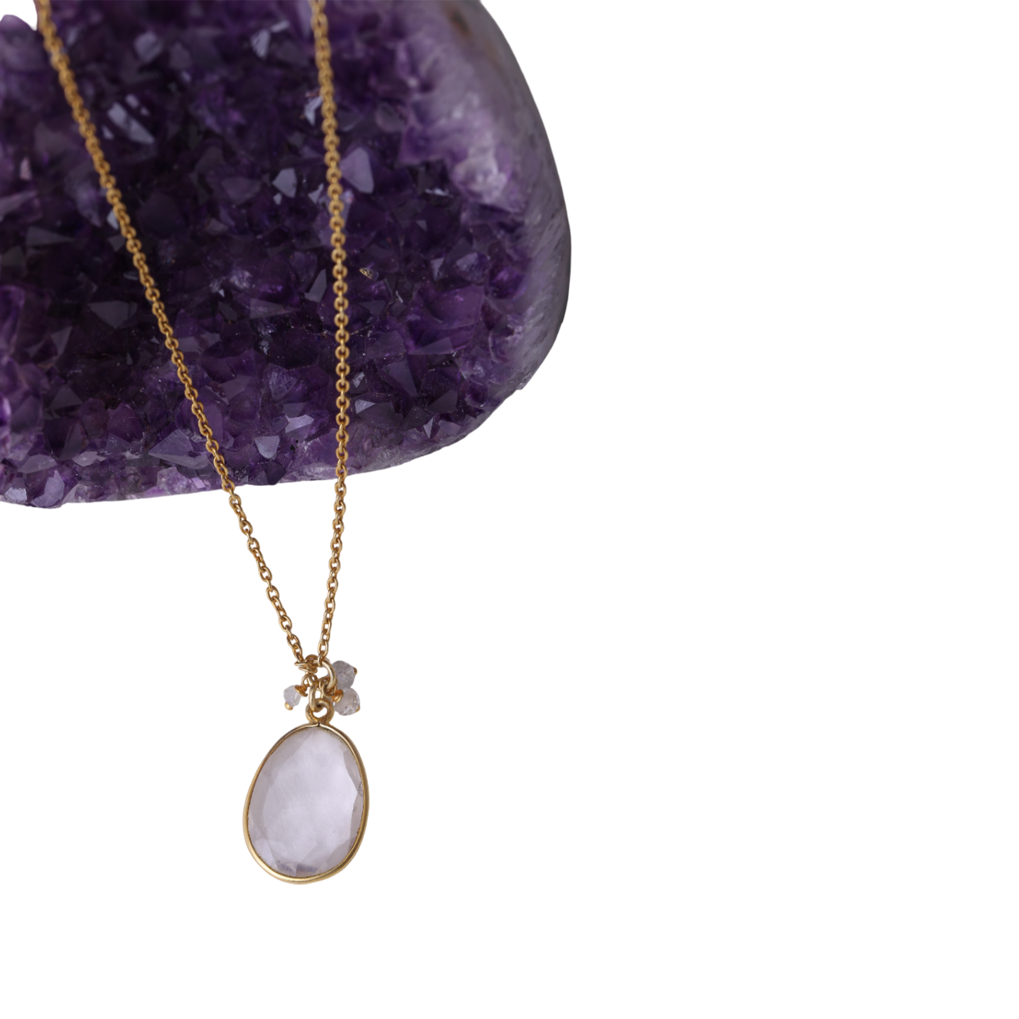 Chain with Drop stone - Crystal