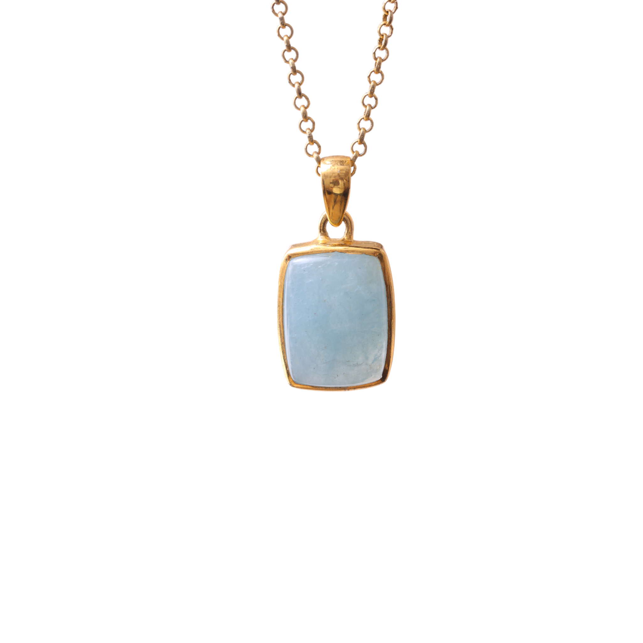 Chalcedony Pendant  - Square Shaped