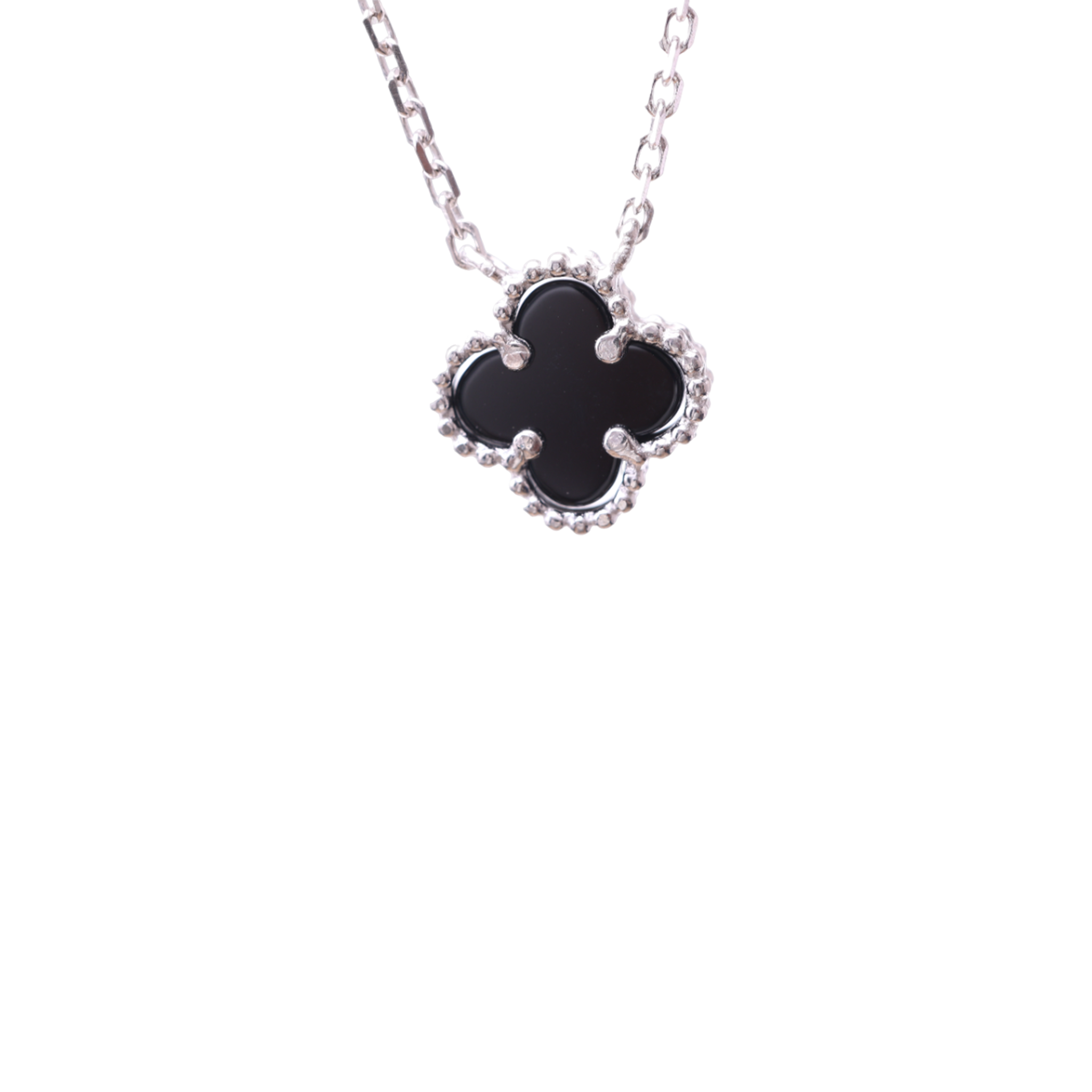 Flower Necklace - Black Onyx