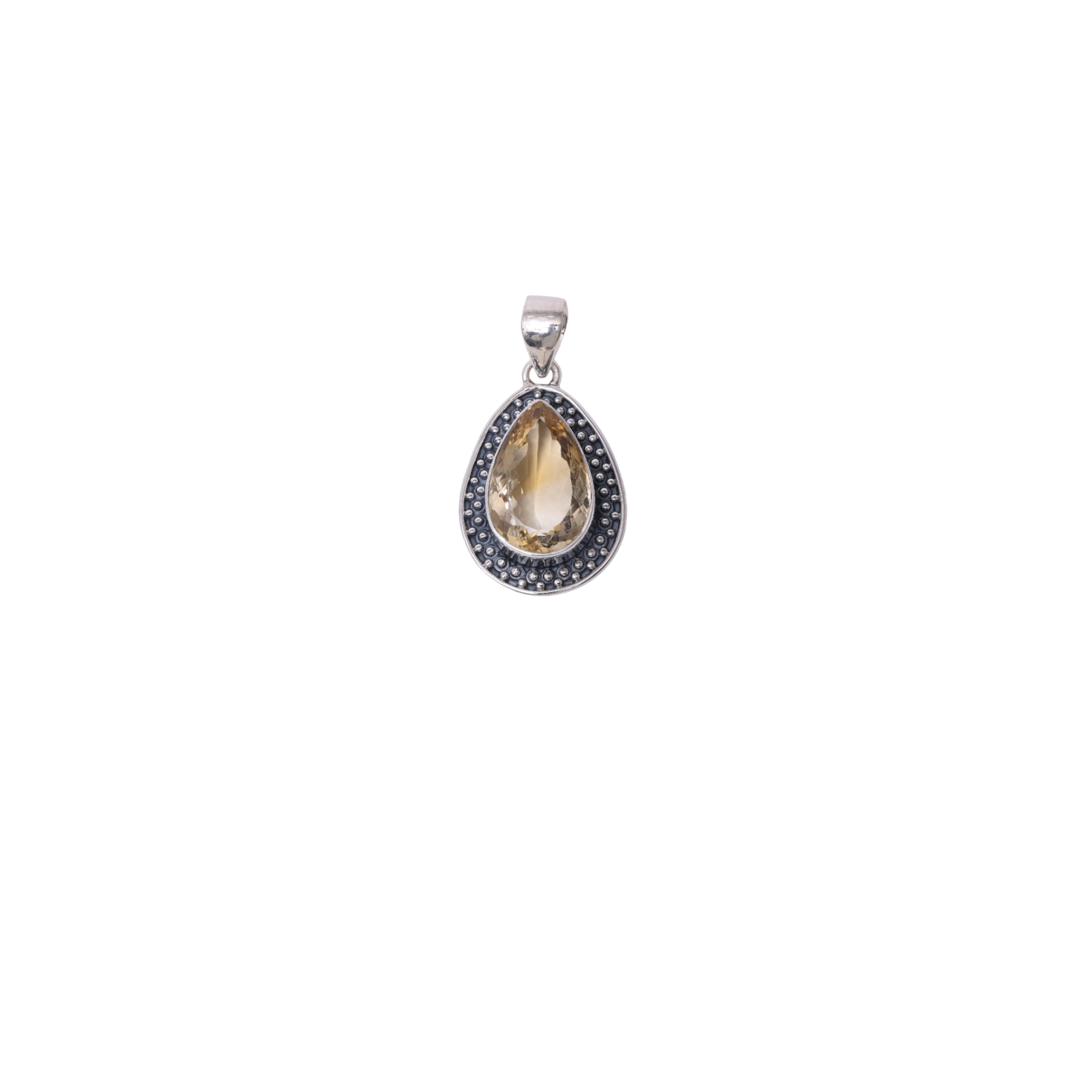 Moonlight Drop Pendant — Citrine