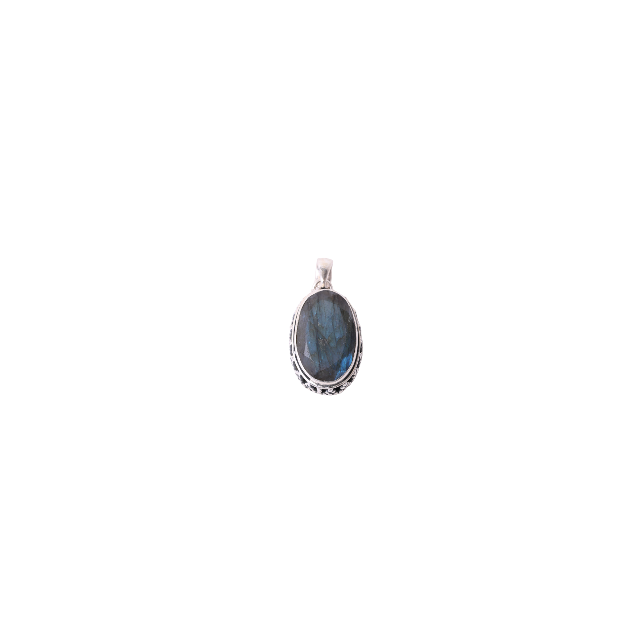 Oval shaped with Design - Labradorite