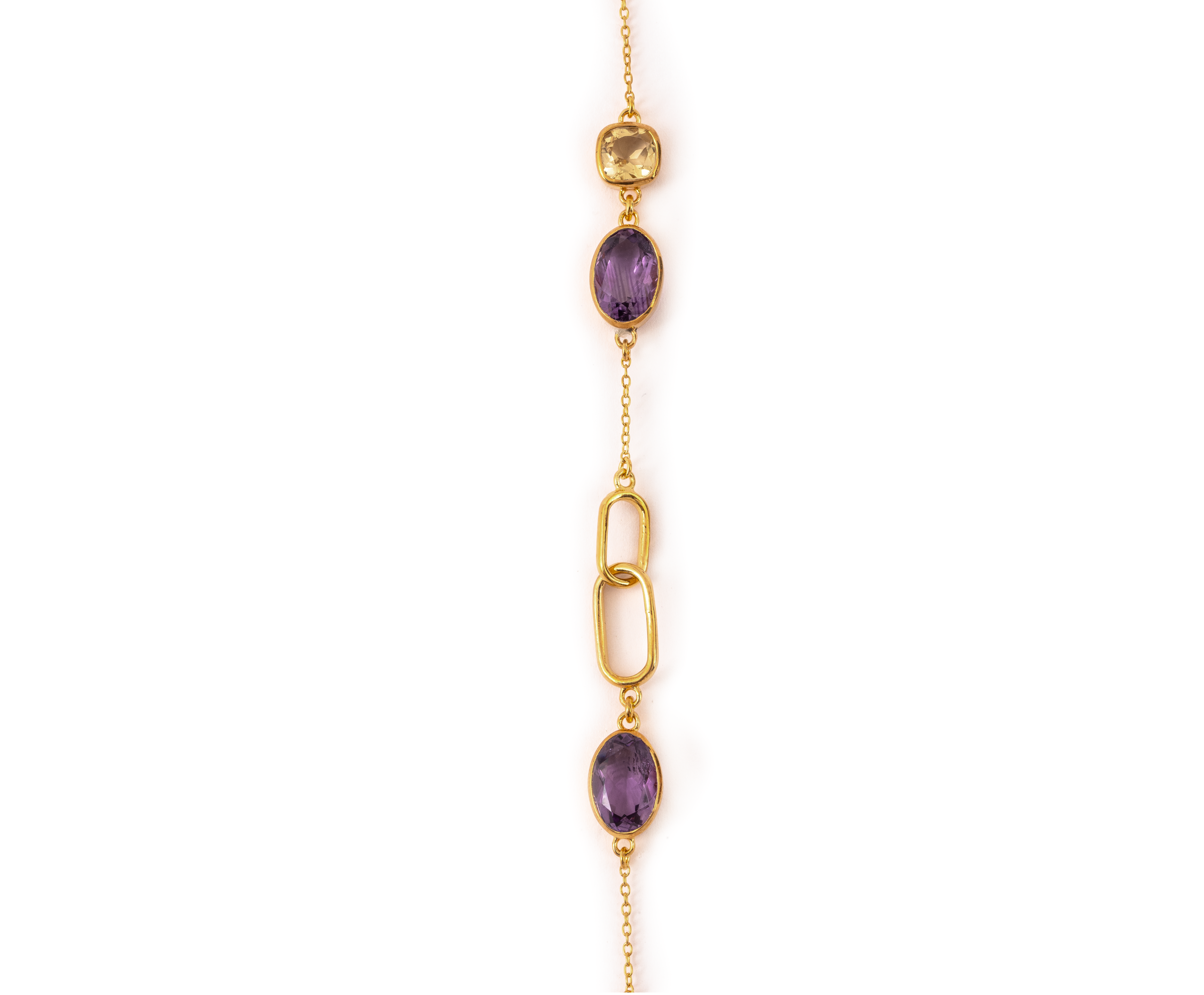 Luxe Dual Stones - Amethyst / Citrine