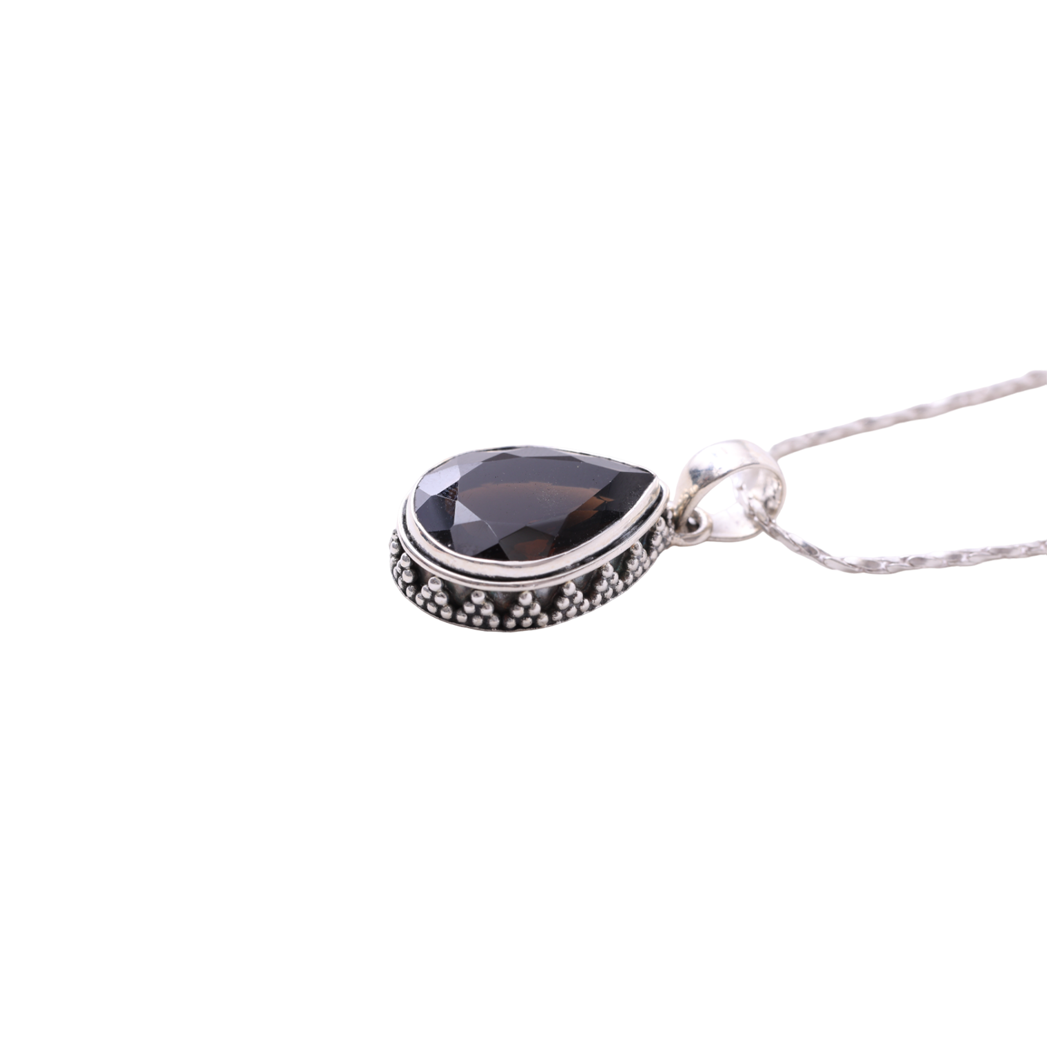 Moonlight Drop Pendant — Smoky Quartz