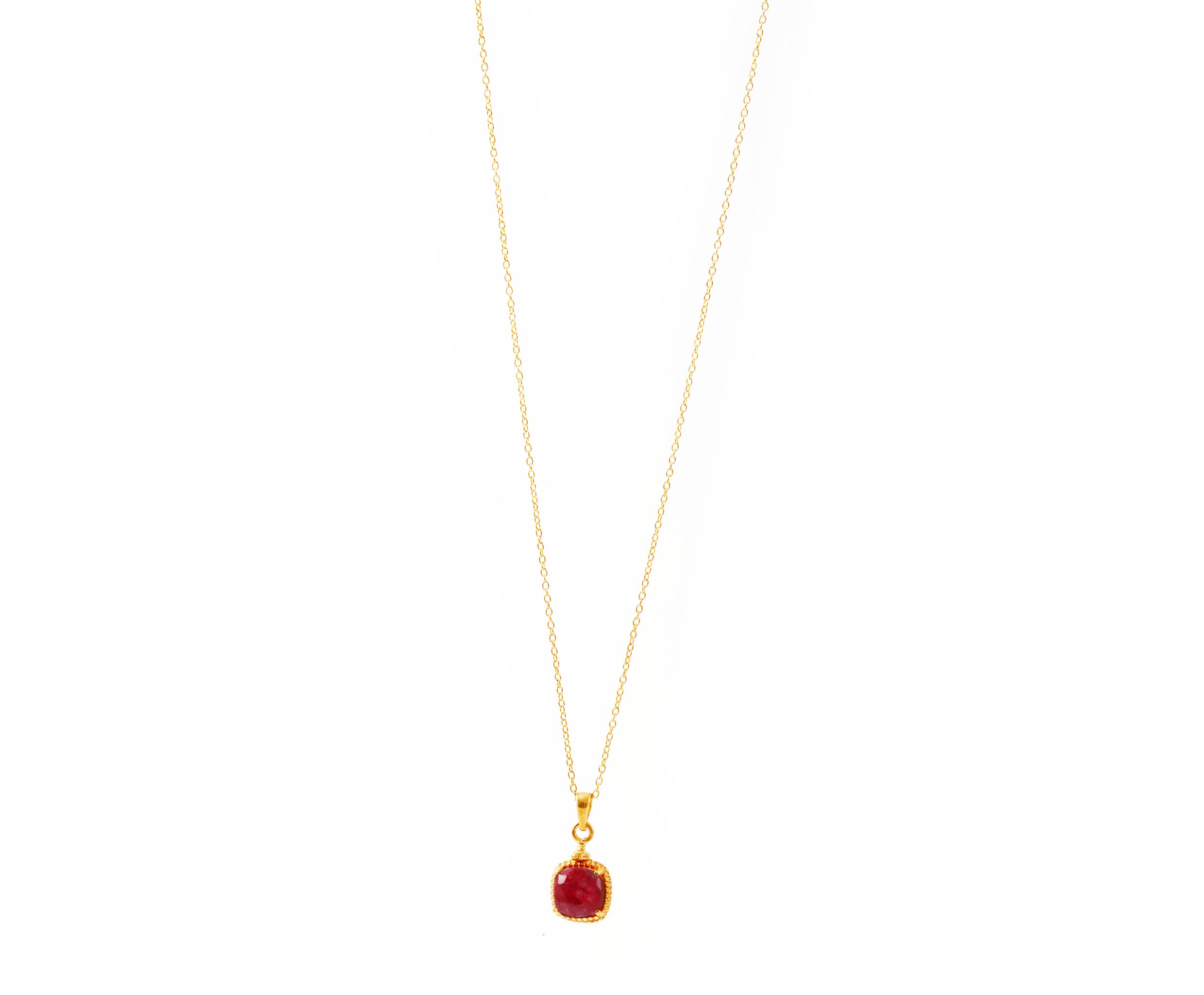 Oxidised Solitary - Ruby