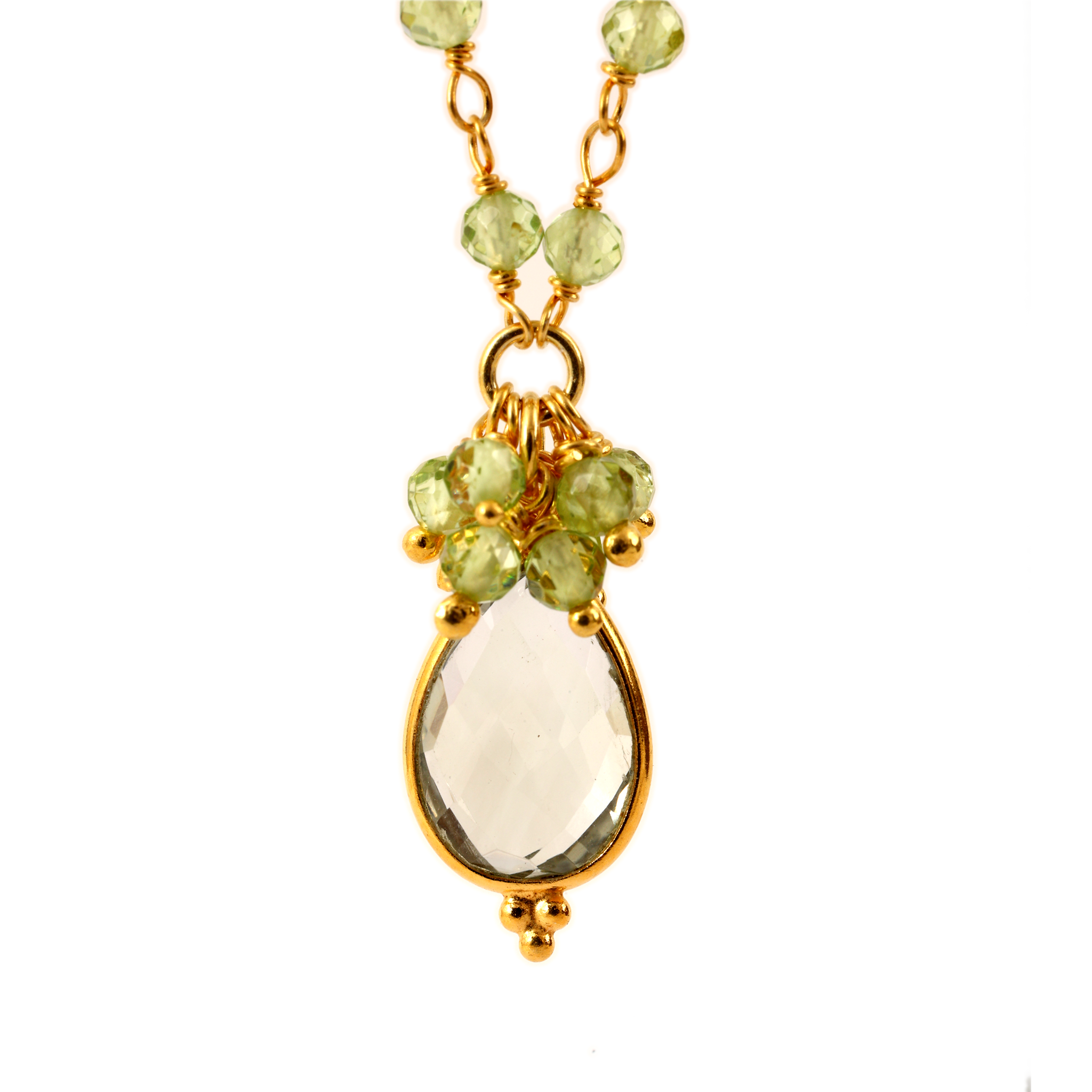 Beaded - Peridot / Green Amethyst