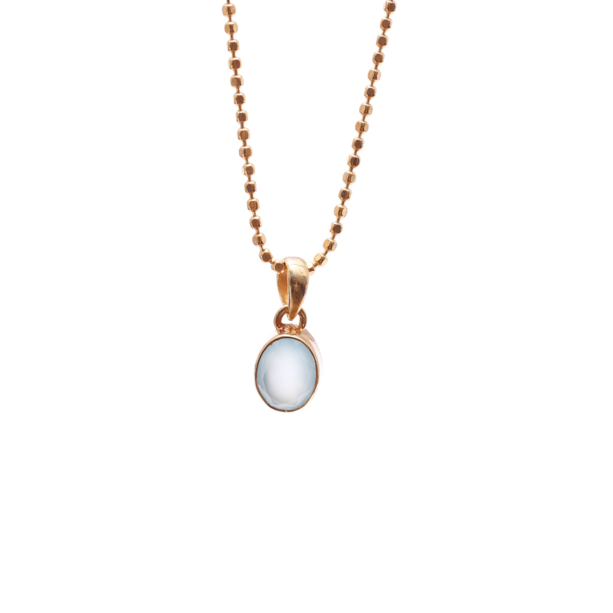 Mini Soul Pendant — Oval — Moonstone