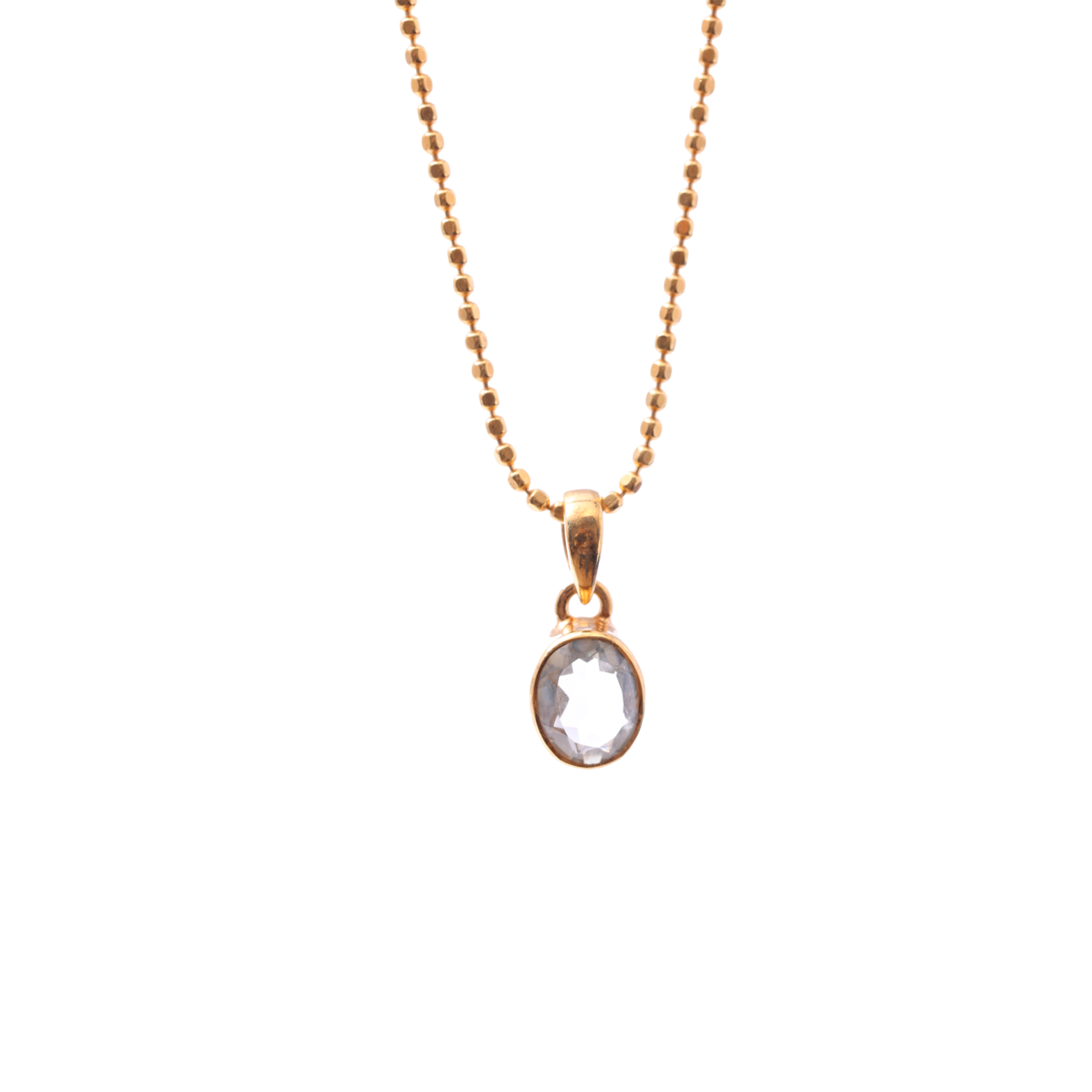 Mini Soul Pendant — Oval — Green Amethyst