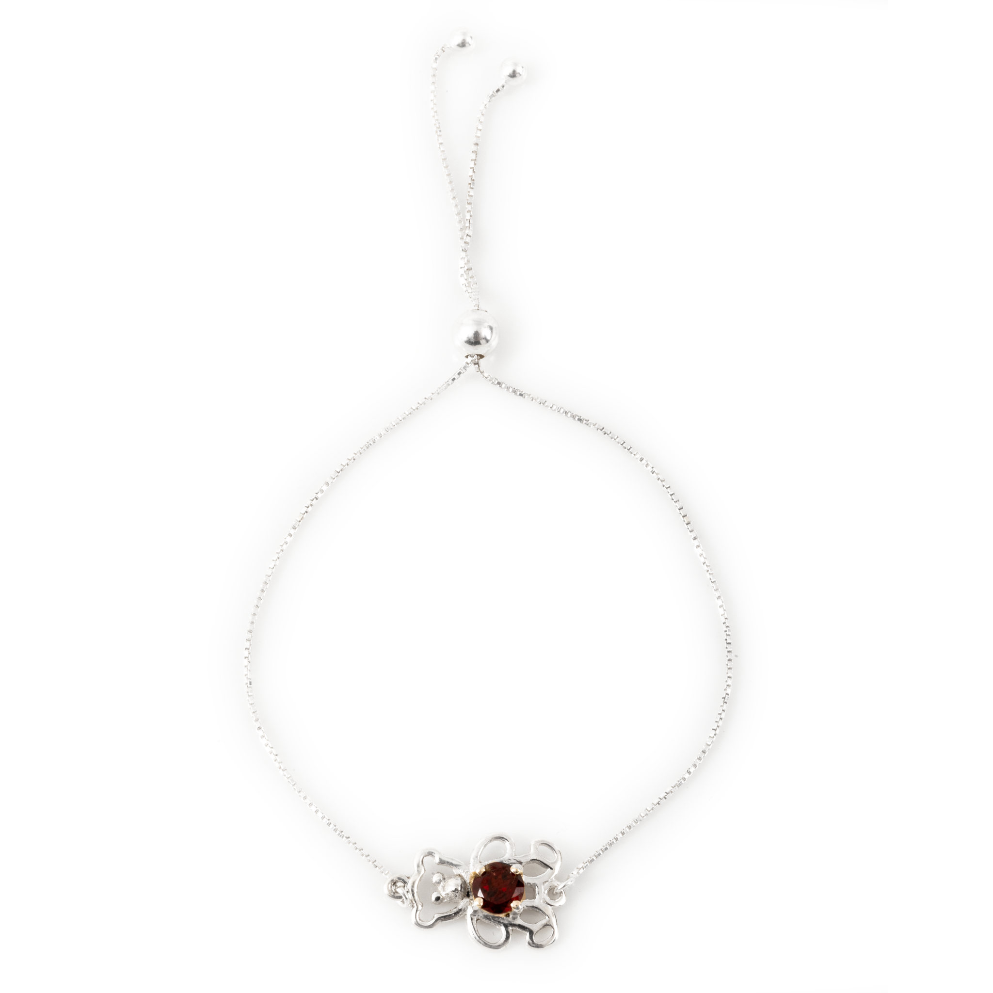 Teddy Bracelet - Garnet