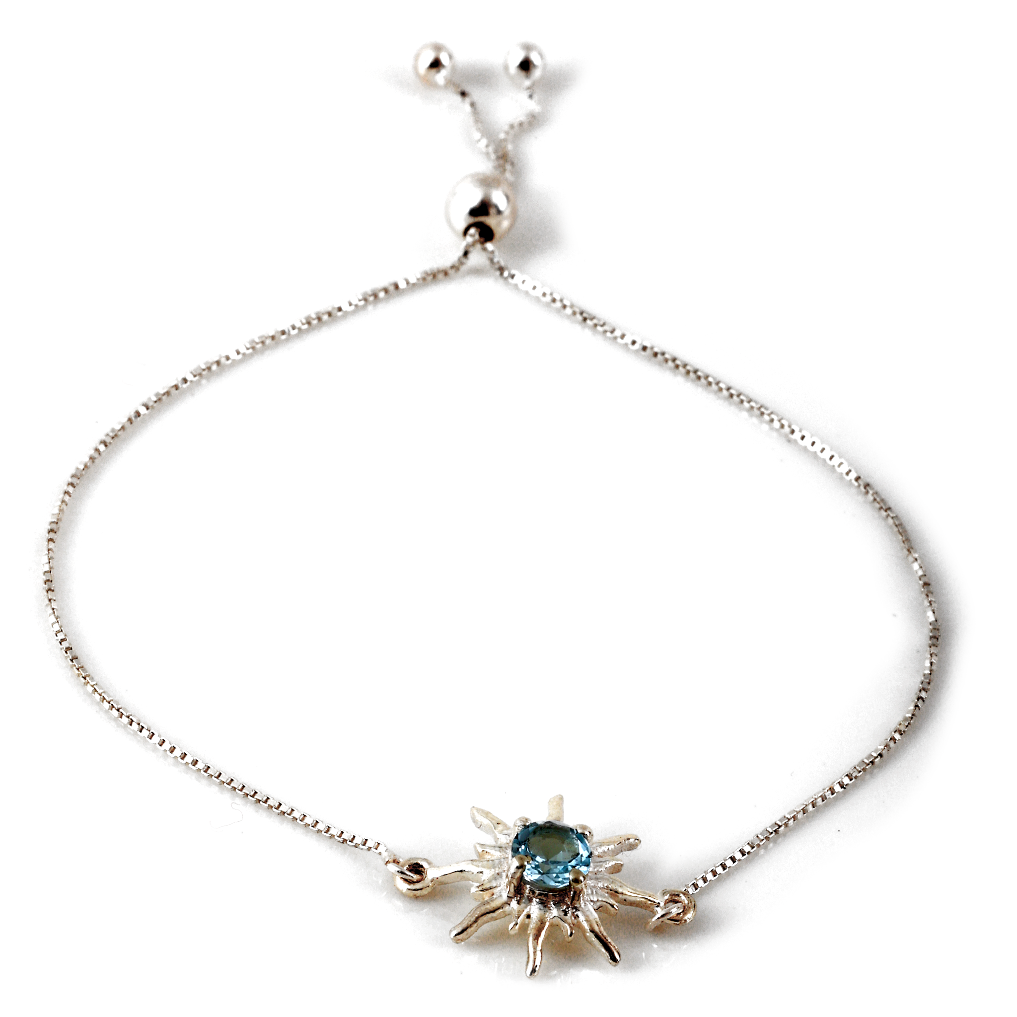 Sun Bracelet - Blue Topaz