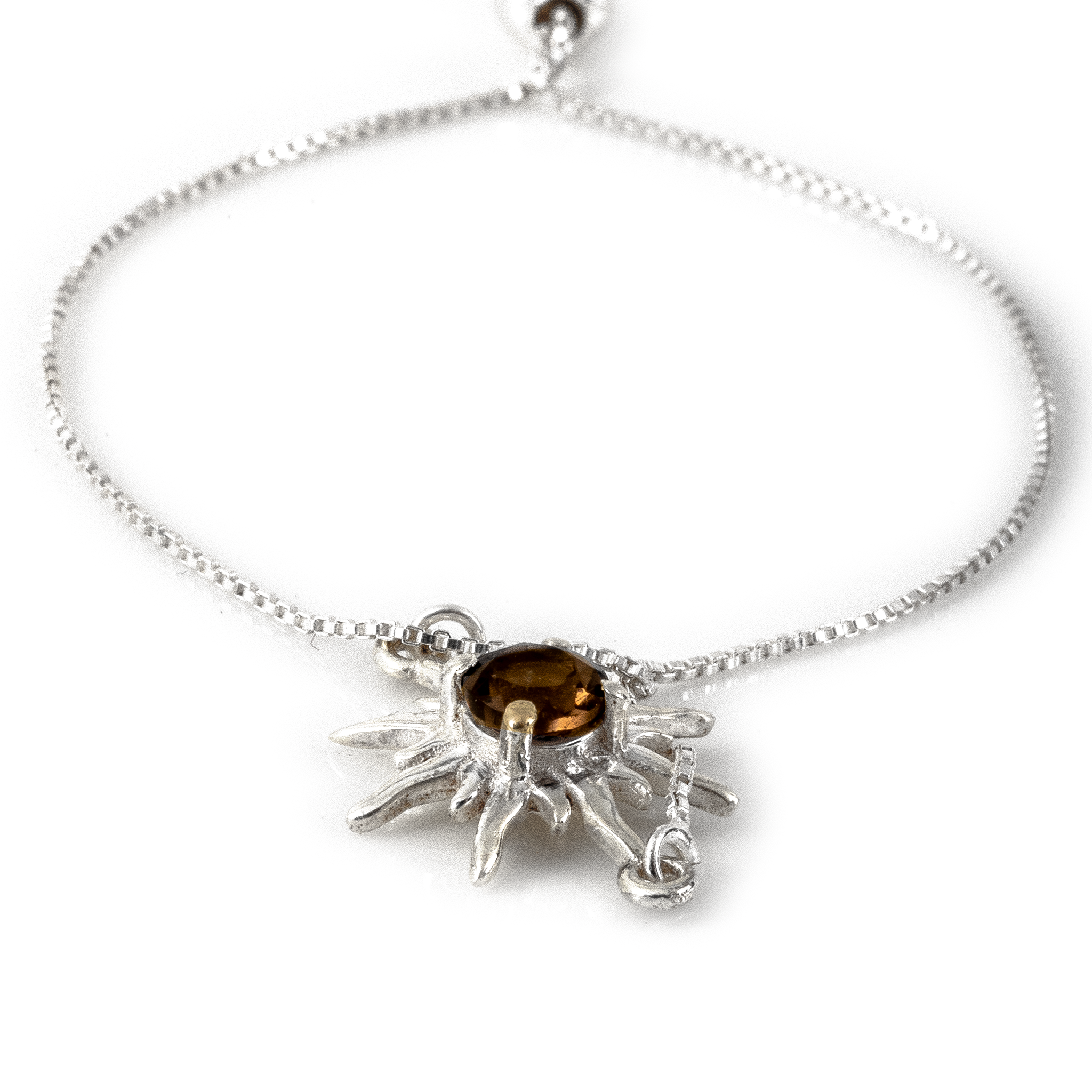 Sun Bracelet - Smokey Quartz