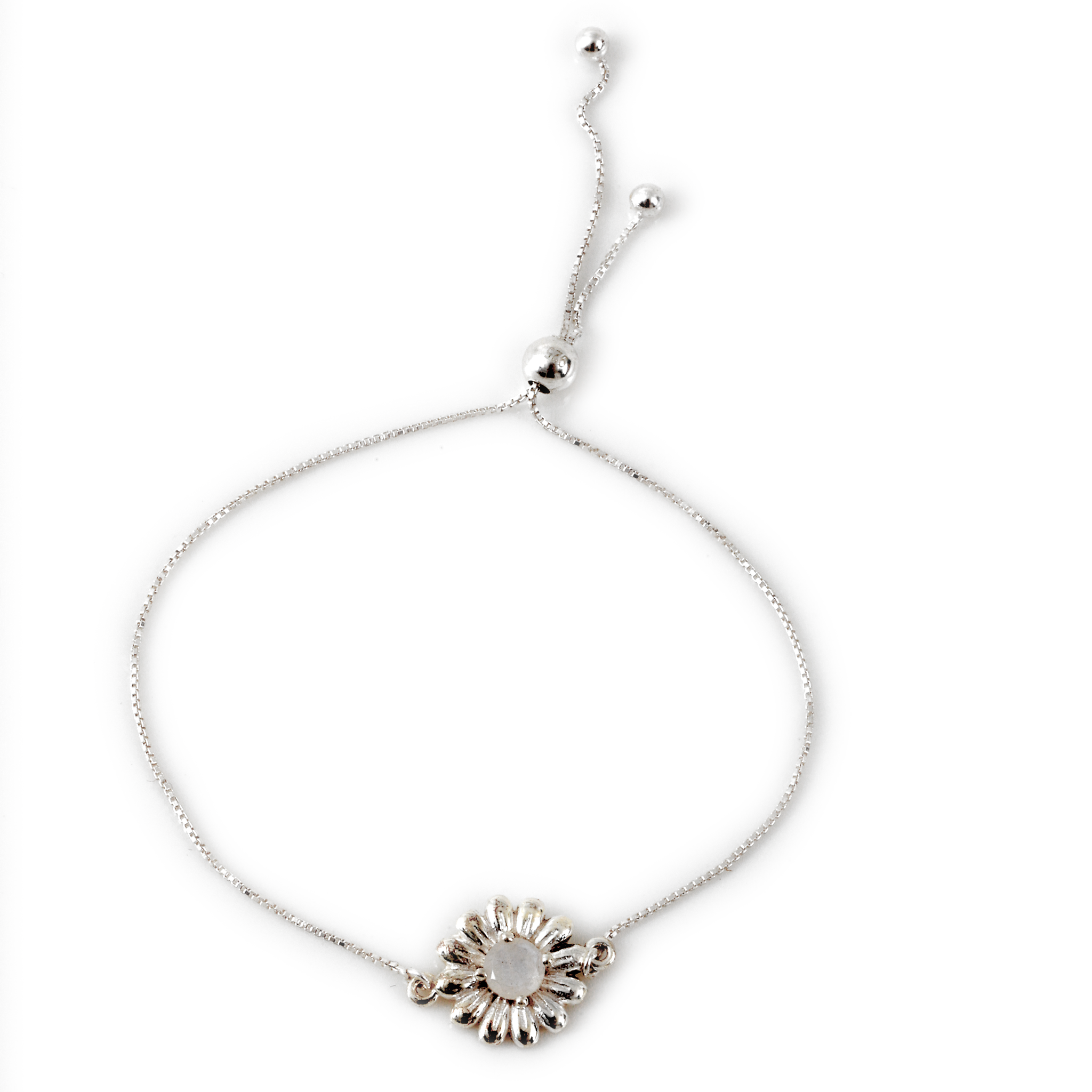 Sunflower Charm Bracelet — Moonstone