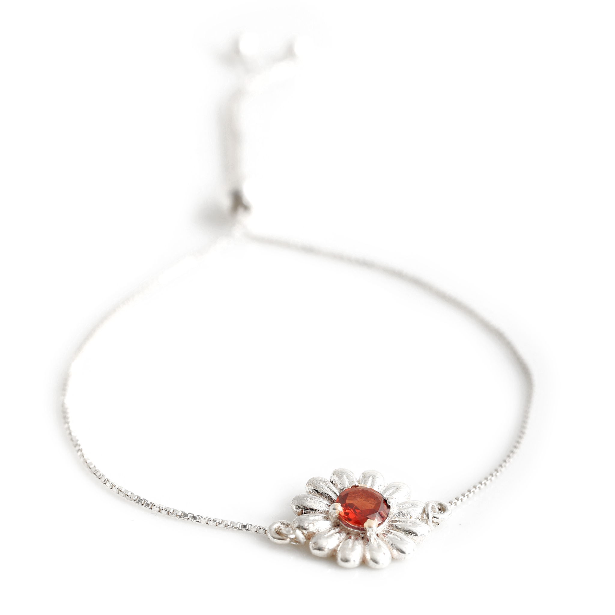 Flower chain - Garnet