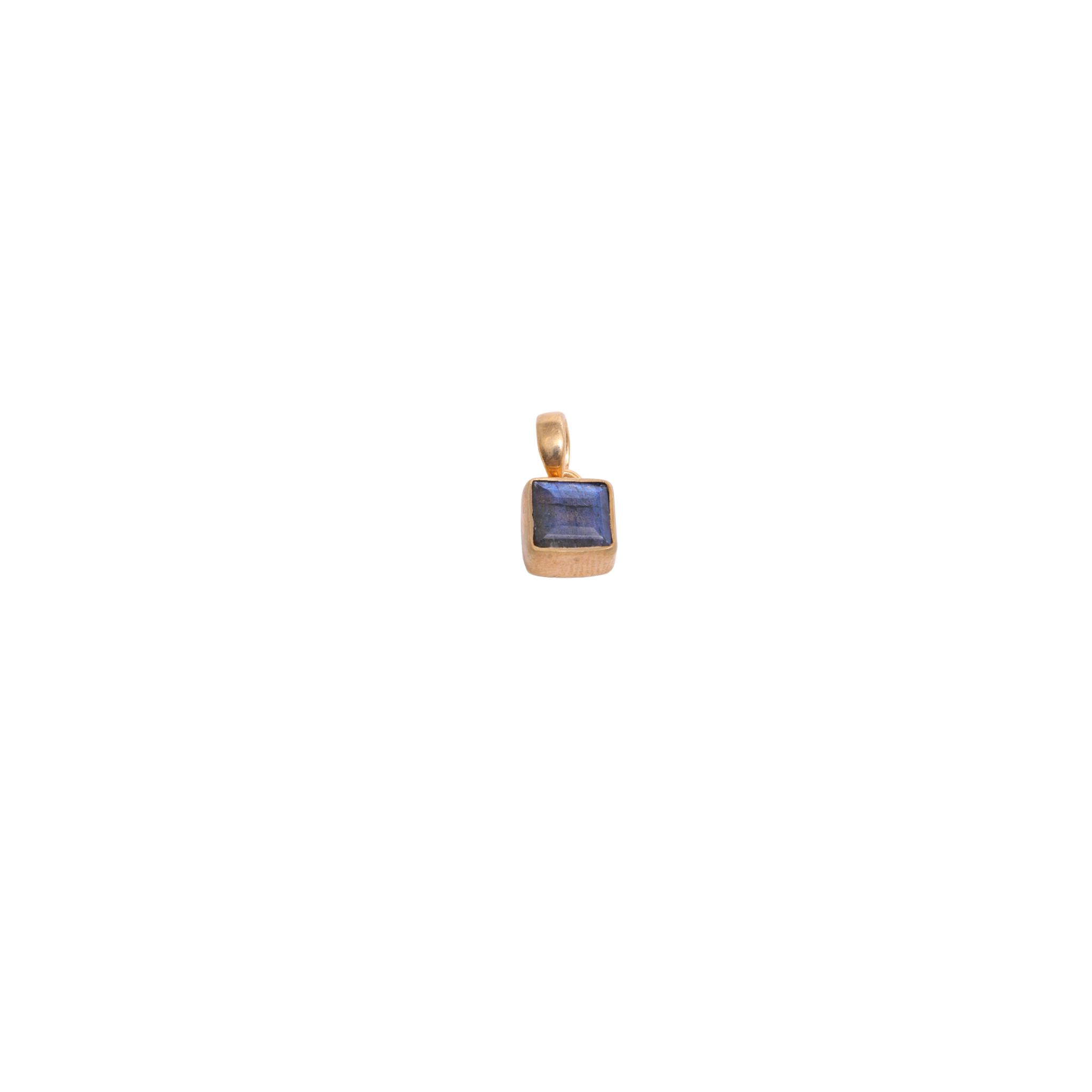 Mini Soul Pendant - square -   Ruby