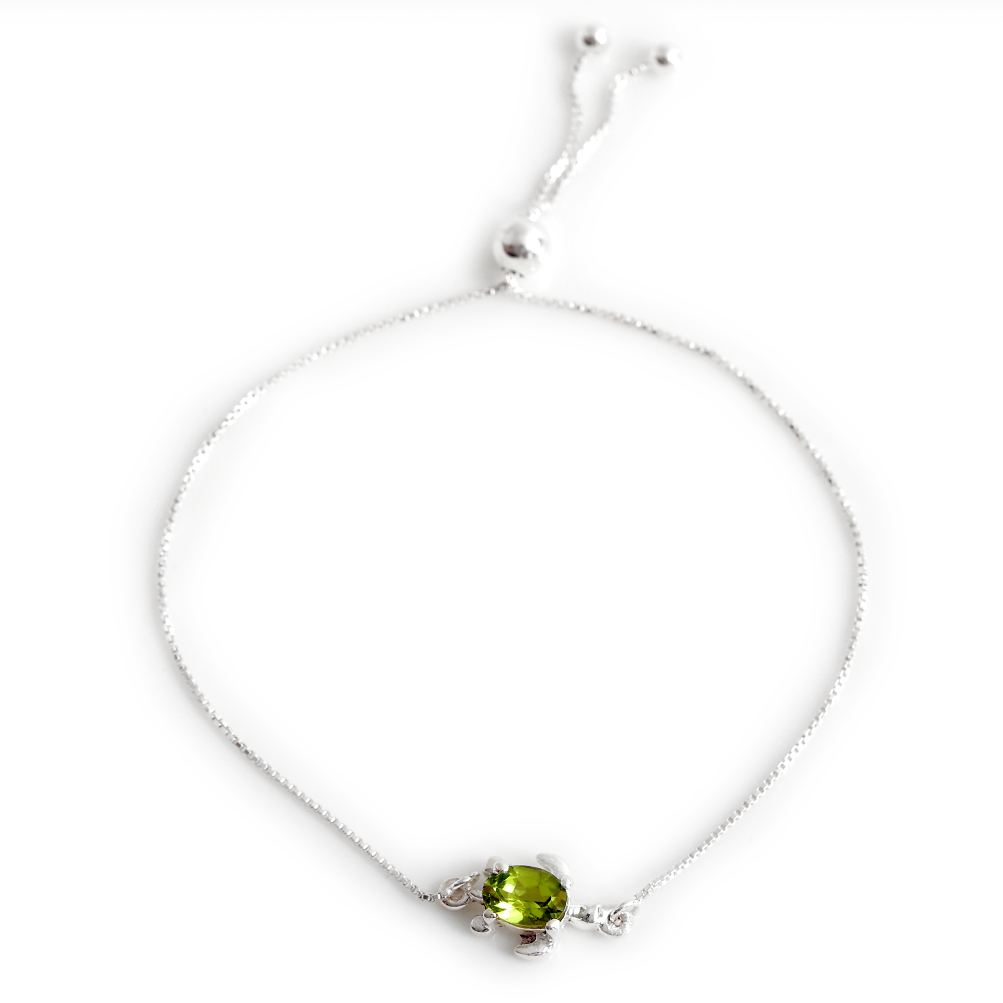 Turtle Bracelet - Peridot
