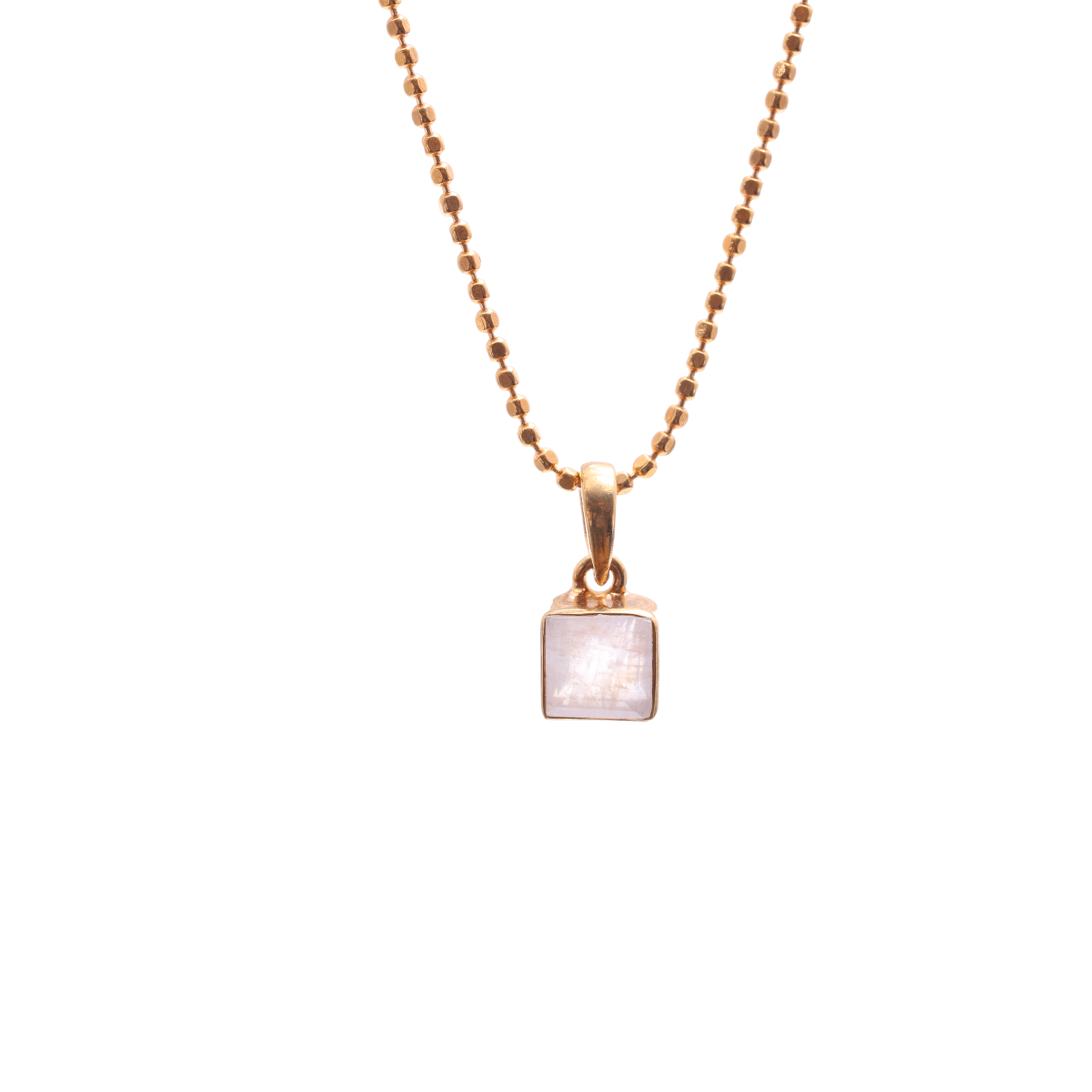 Mini Soul Pendant - square -   Ruby