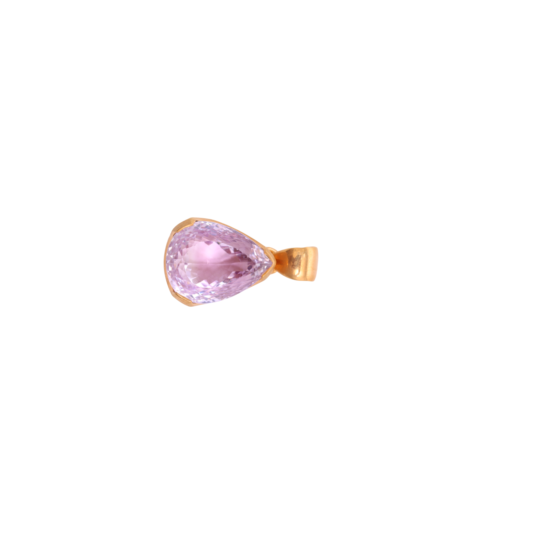 Amethyst Basic Pendant - Drop shaped