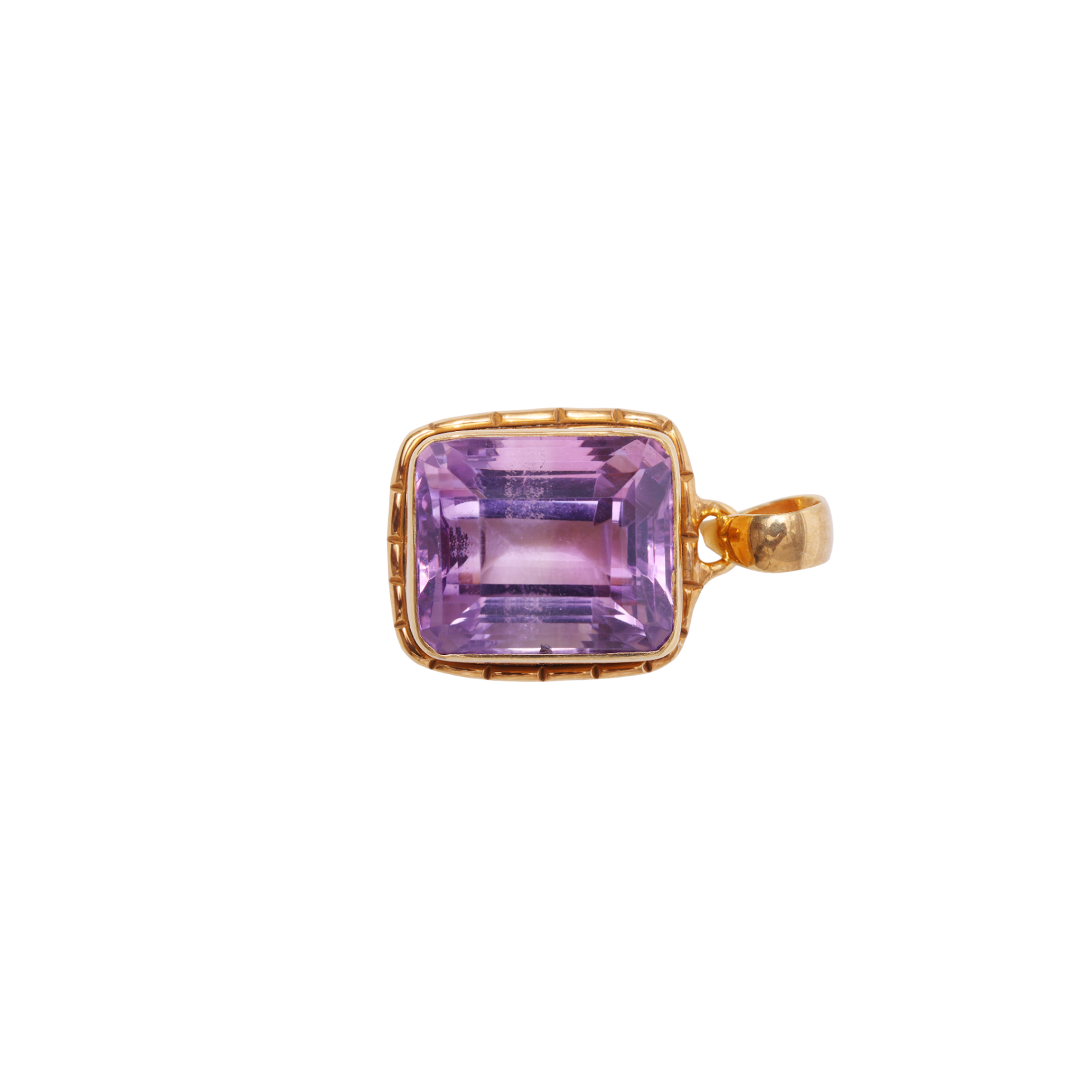 Amethyst Basic Pendant - Square shaped