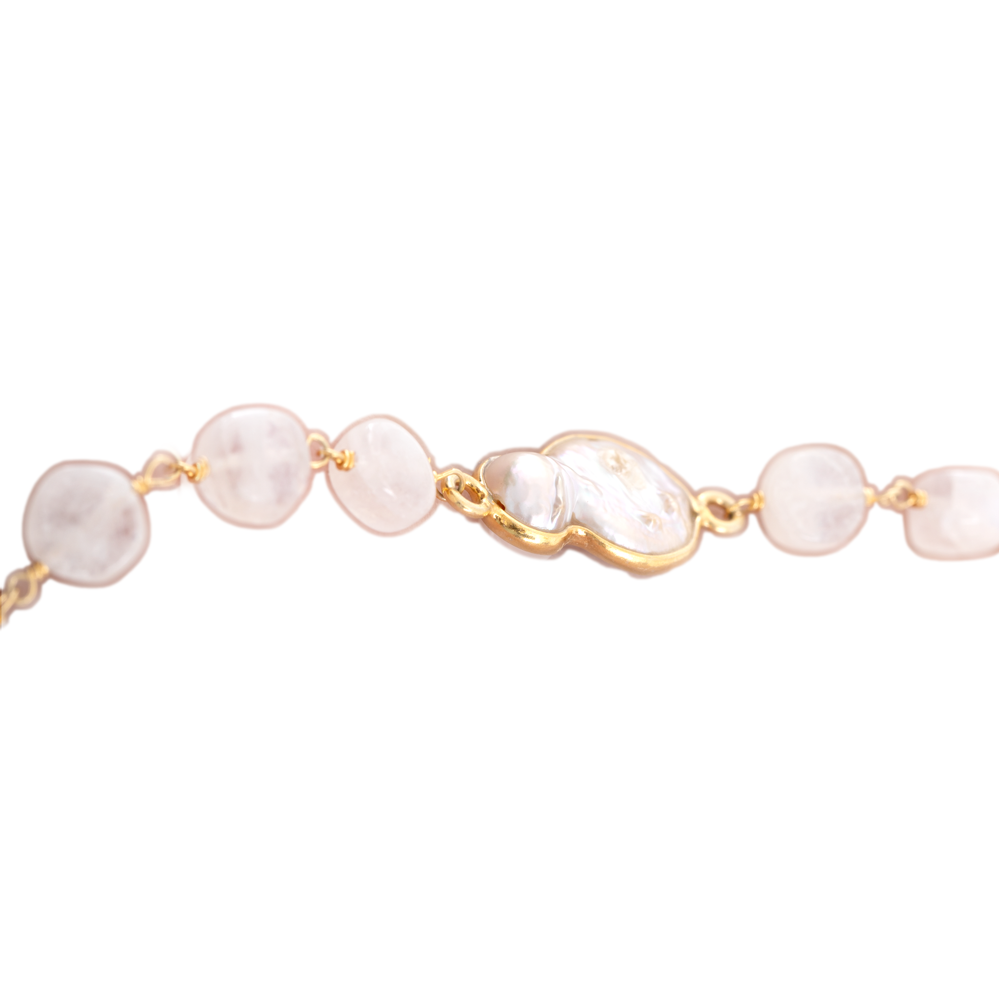 White Rainbow Round Beads
