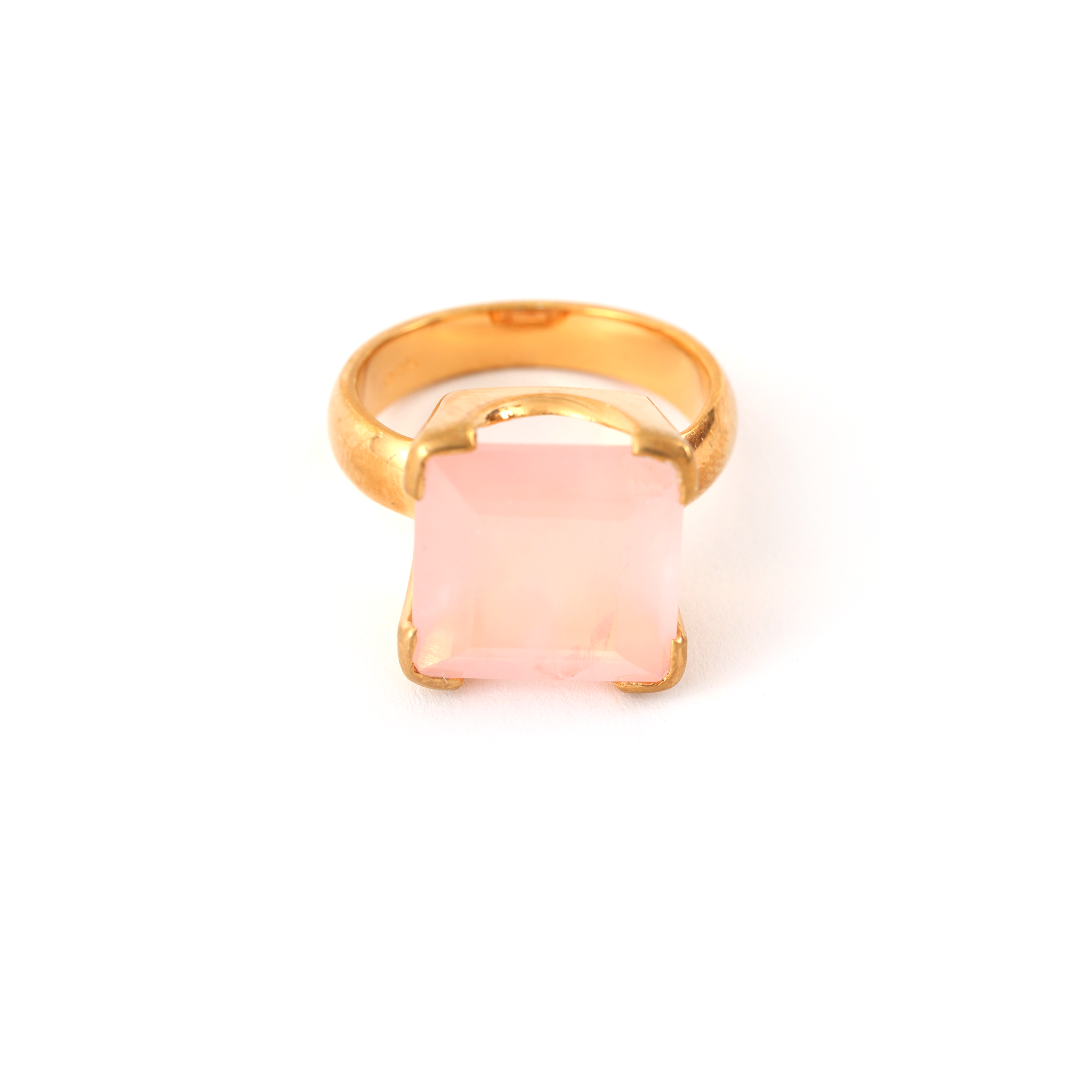 Bold Block - Square Rose Quartz