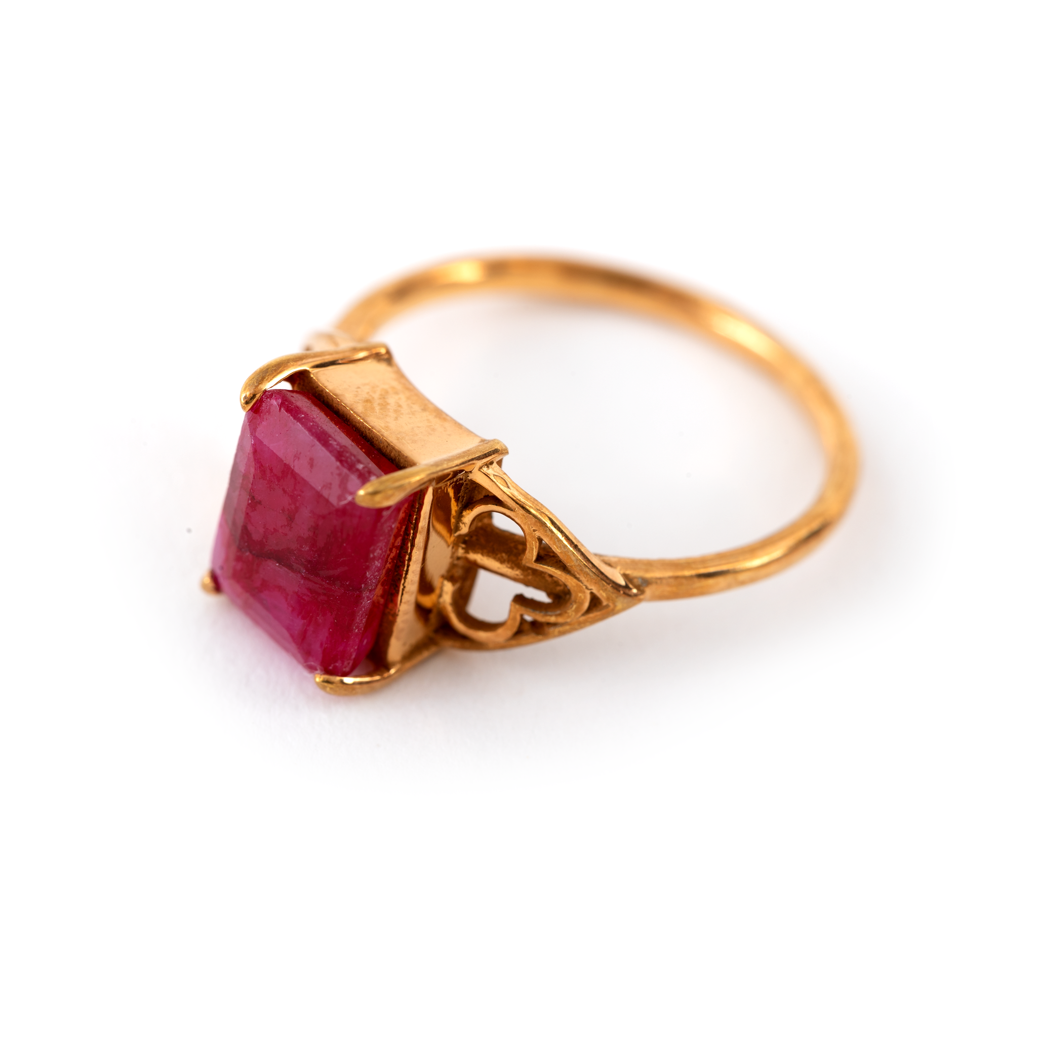 Rectangular Stone  - Ruby