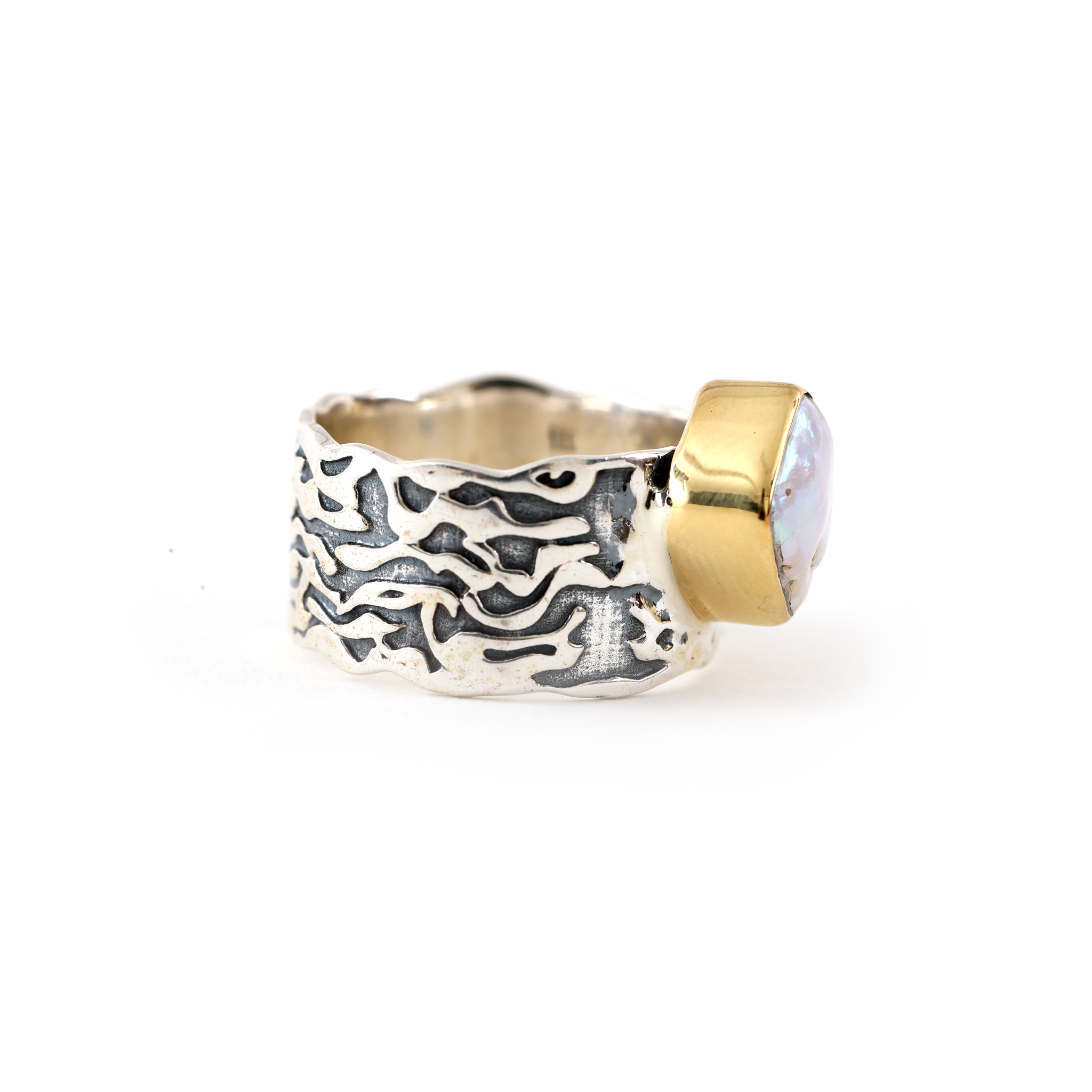 Pearl Rings - Square Shape