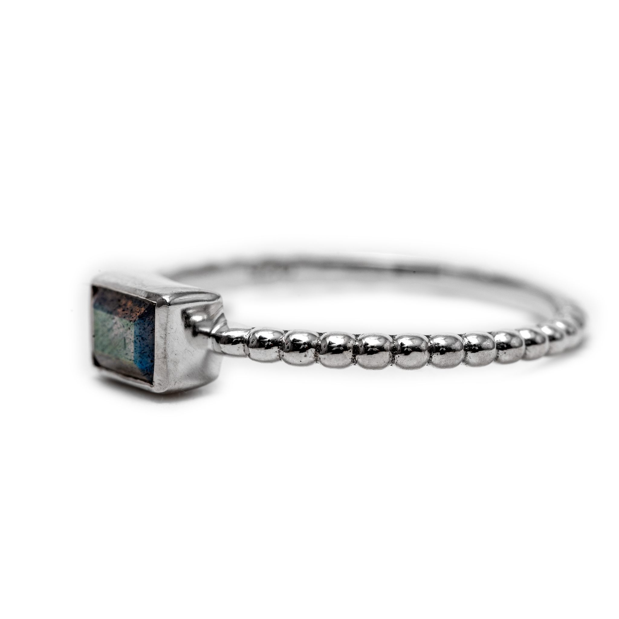 Geometrical Rectangle Gem - Labradorite