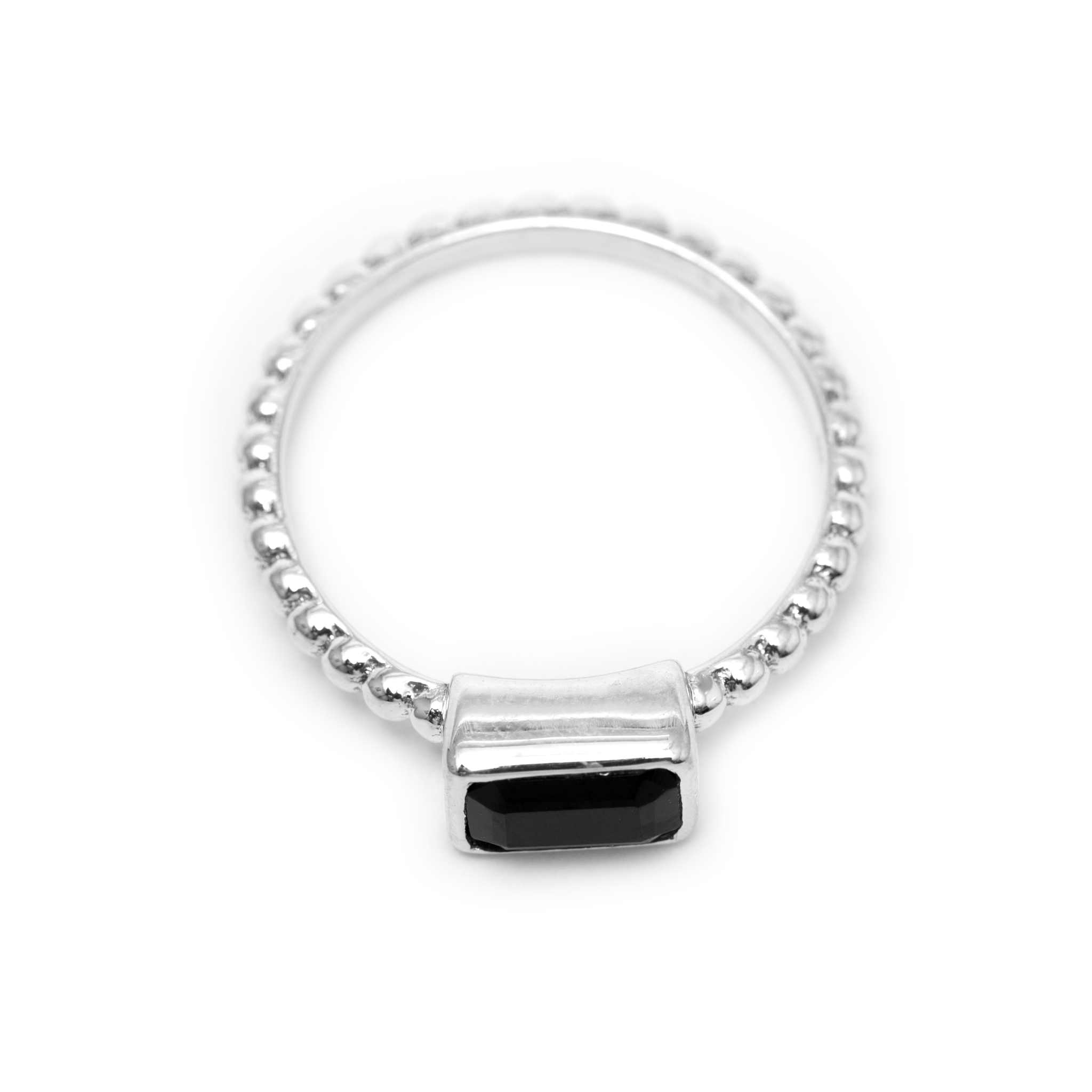 Geometrical Rectangle Gem - Black Onyx