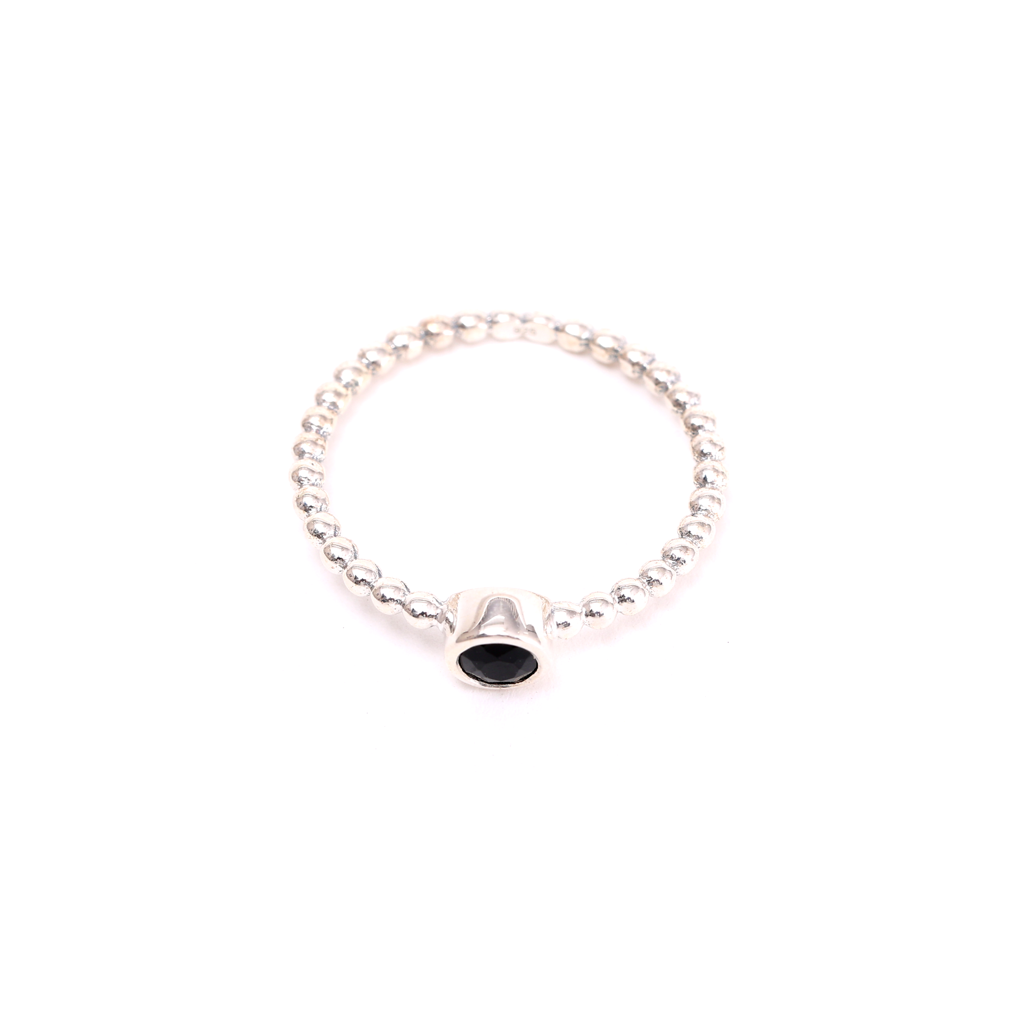 Geometrical Circle Gem - Black Onyx