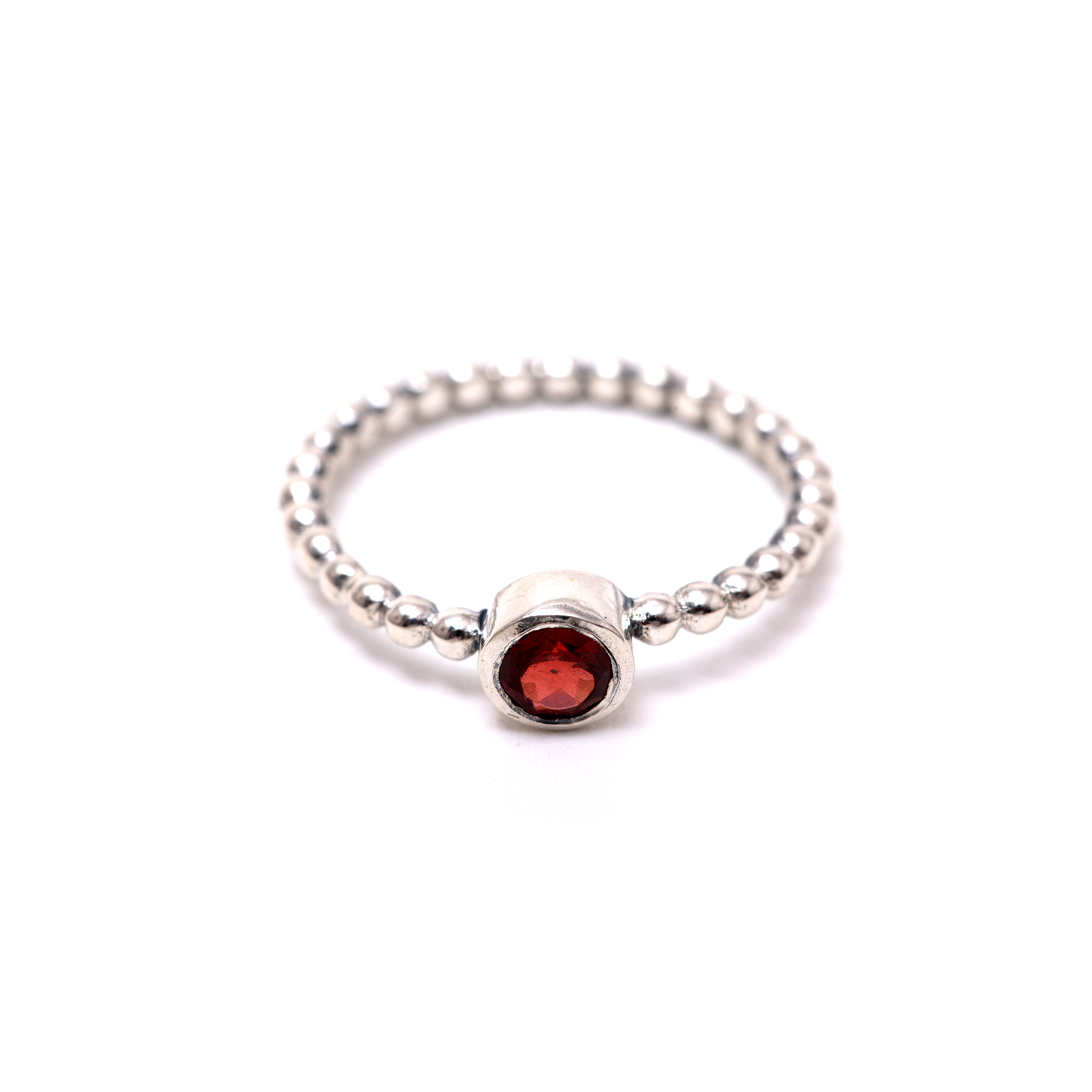 Geometrical Circle Gem - Garnet