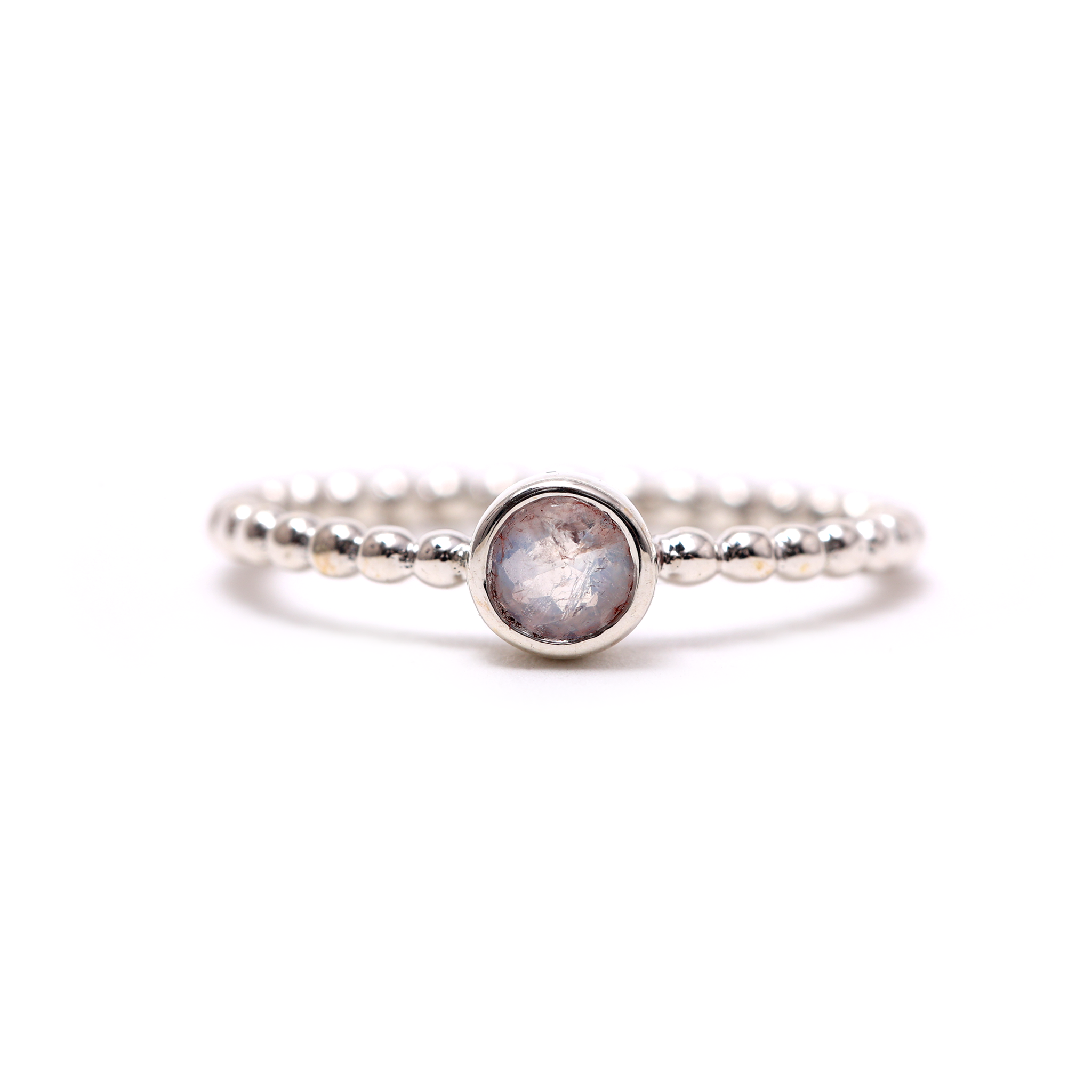 Geometrical Circle Gem - White Crystal