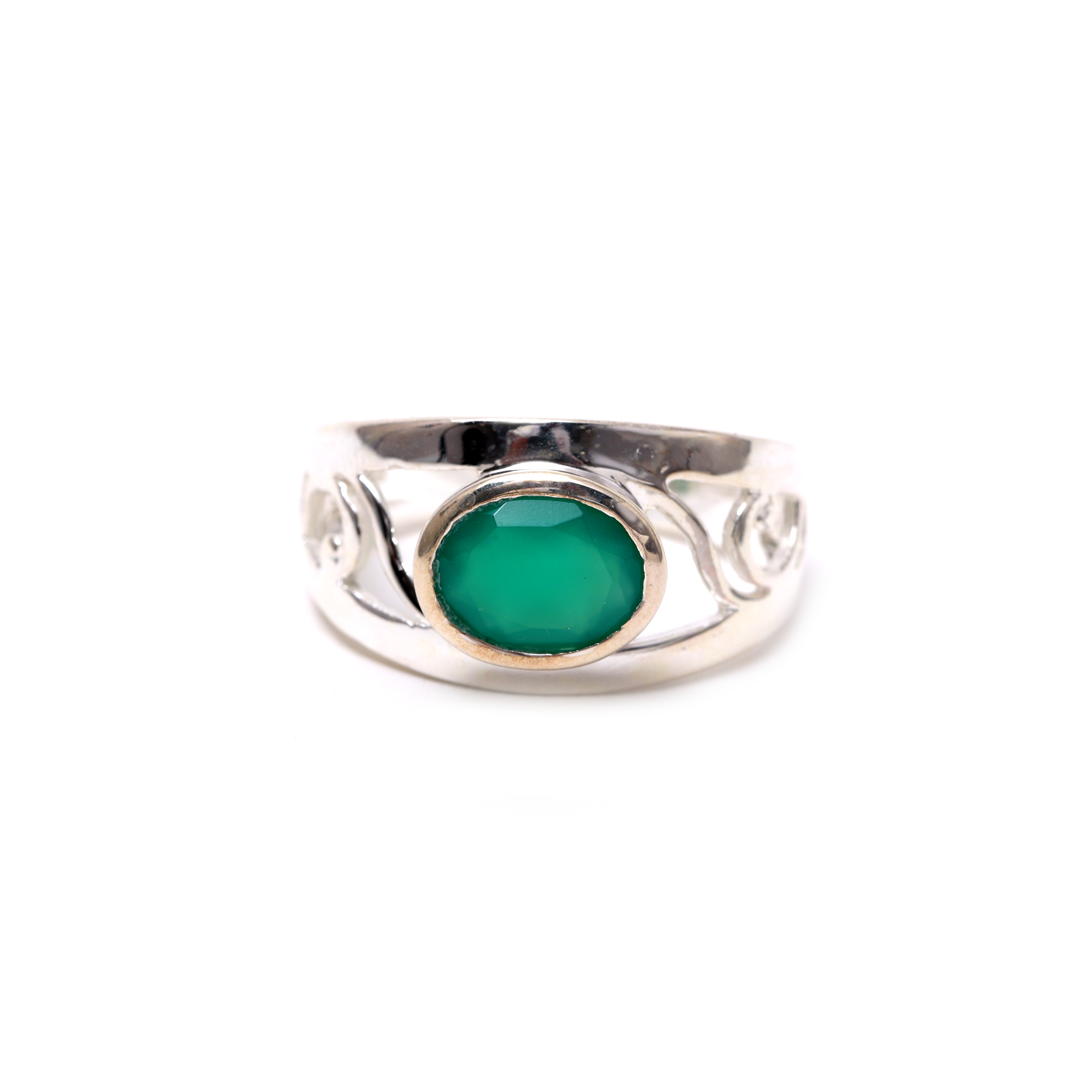 Designer Ring - Green Onyx
