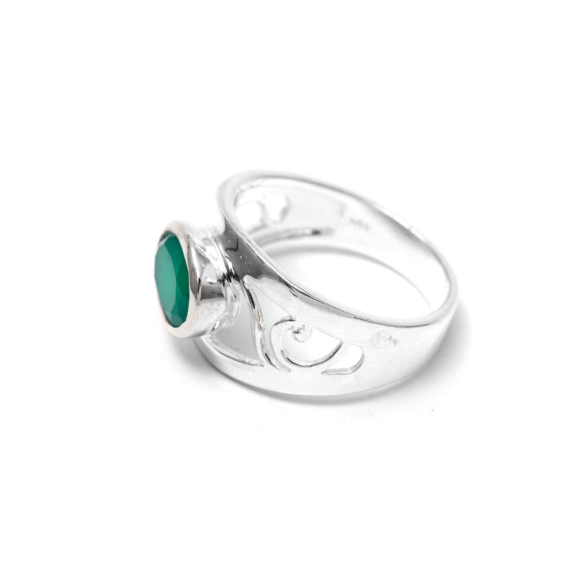 Designer Ring - Green Onyx