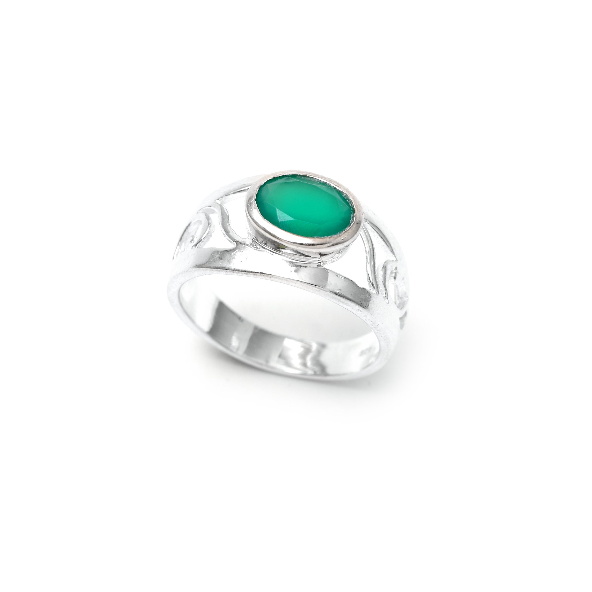 Designer Ring - Green Onyx