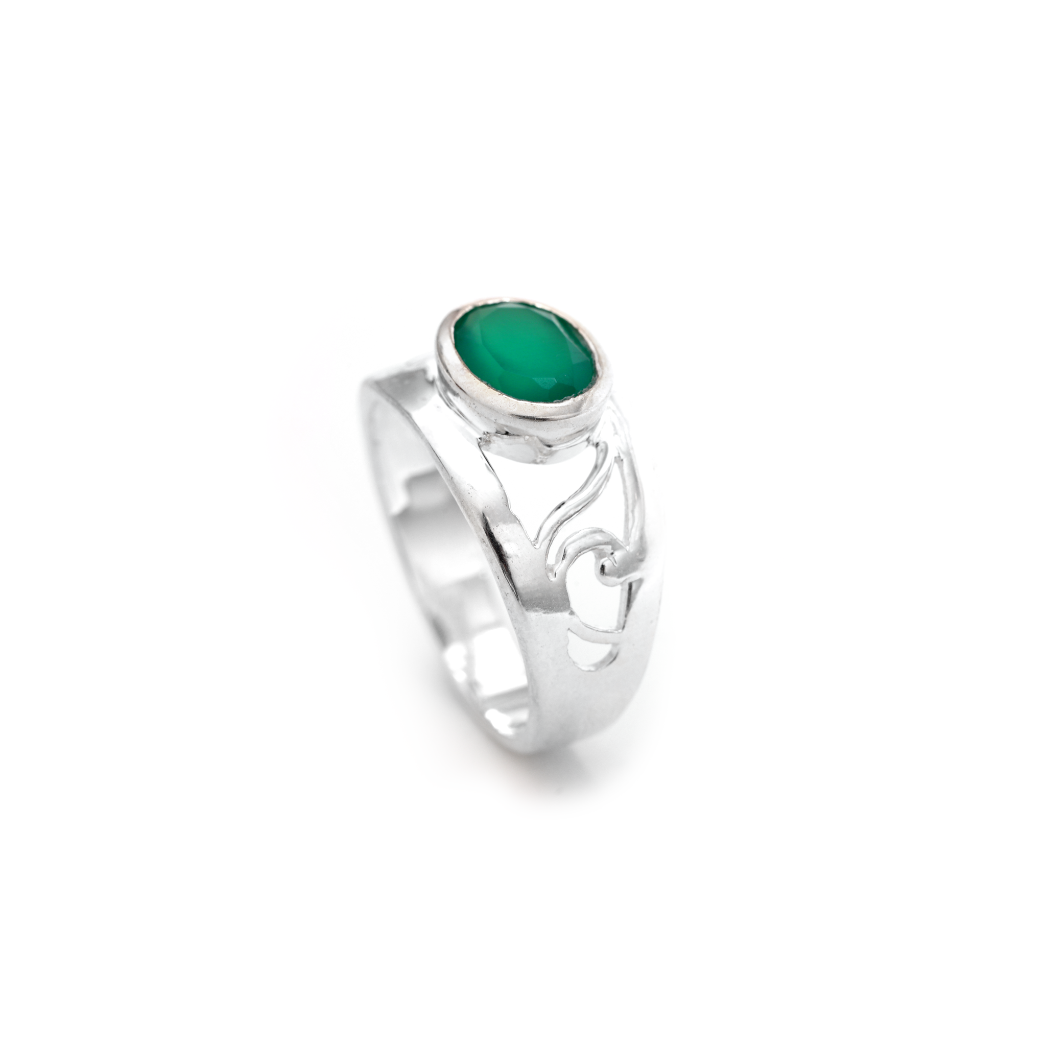 Designer Ring - Green Onyx