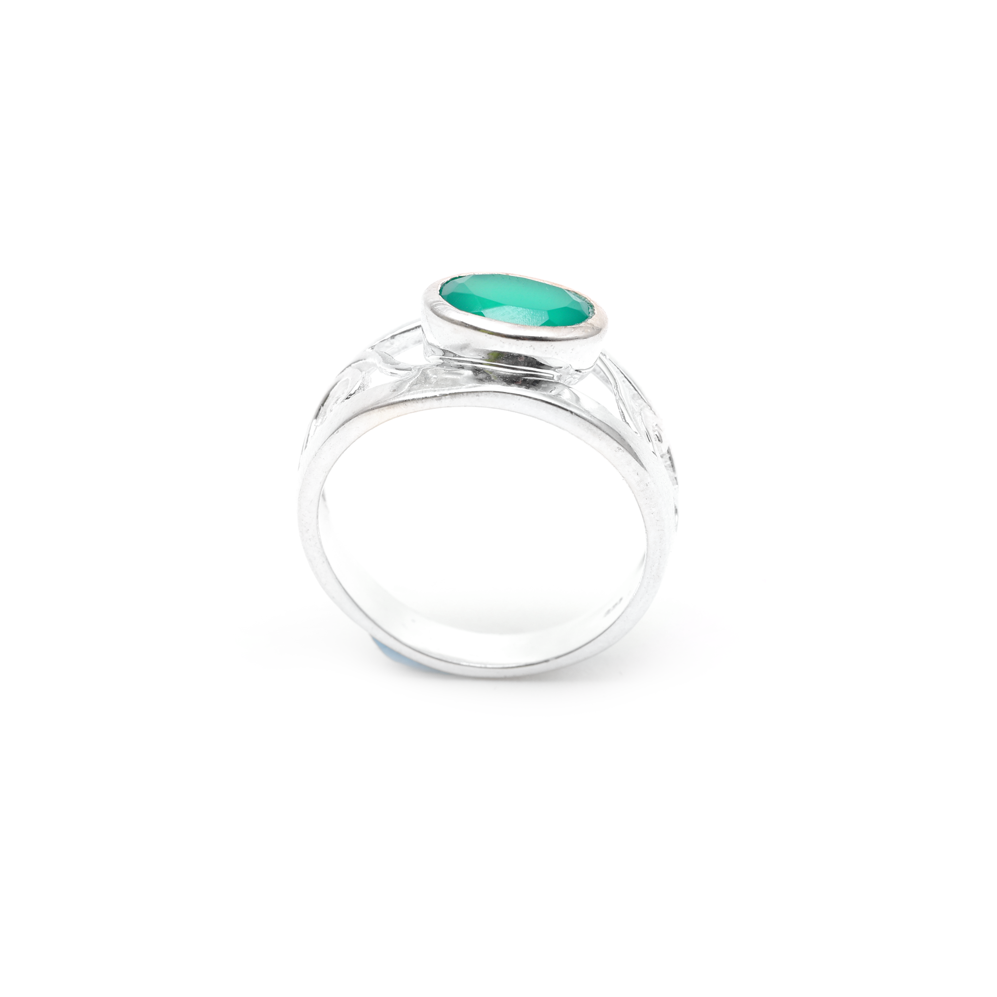 Designer Ring - Green Onyx