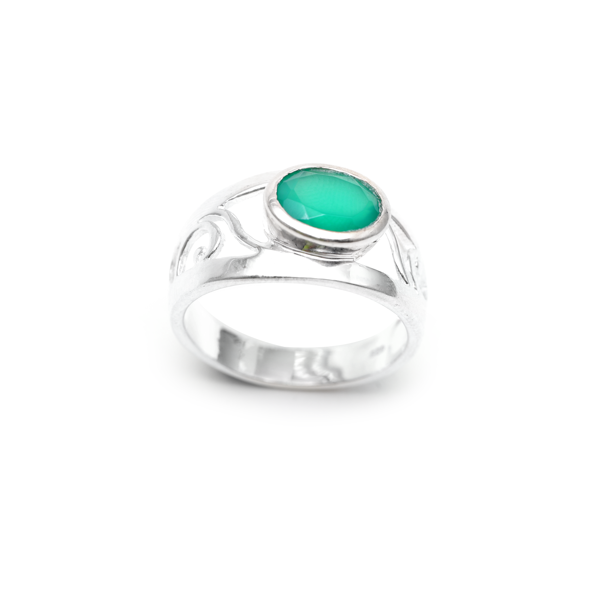 Designer Ring - Green Onyx