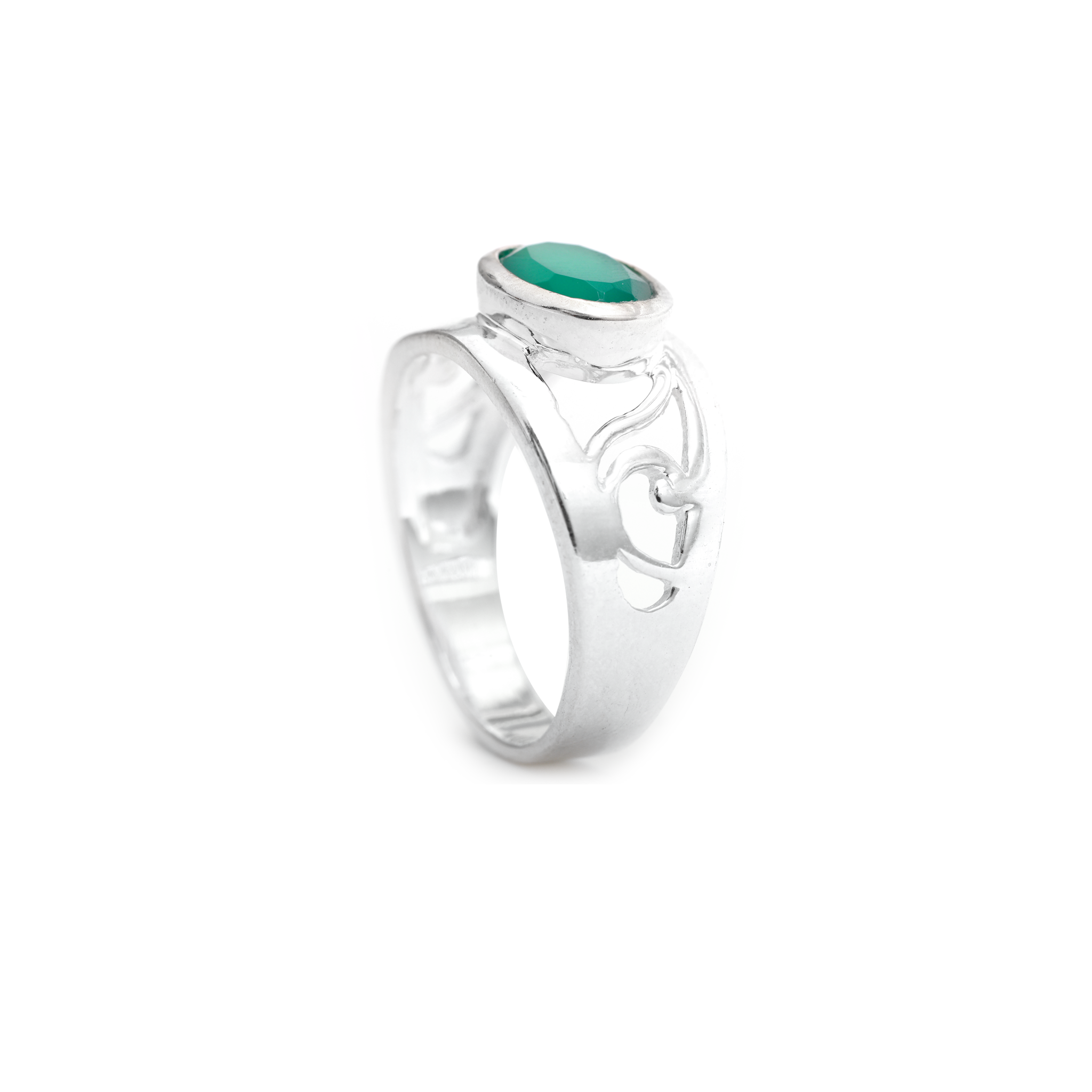 Designer Ring - Green Onyx